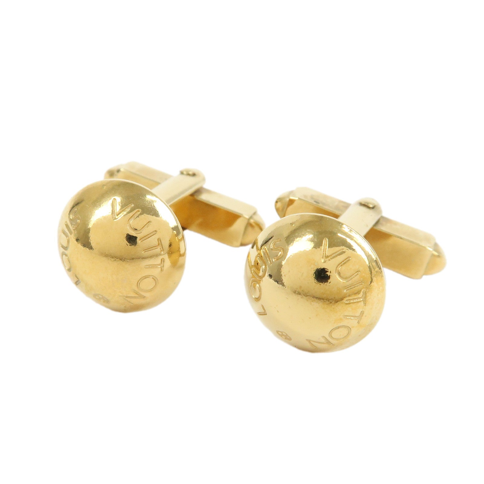 Louis Vuitton Taiga Boutons de Manchette Clous Cufflinks M30984