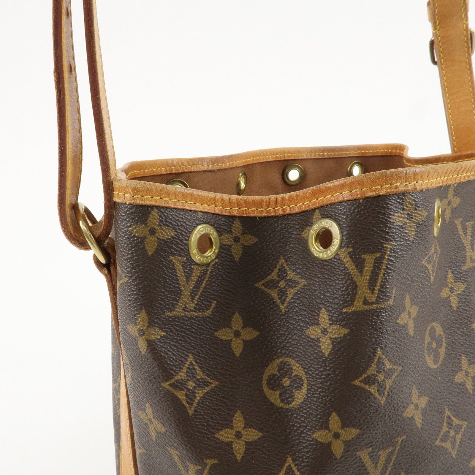 Louis Vuitton Monogram Petit Noe Shoulder Bag Brown M42226 Used