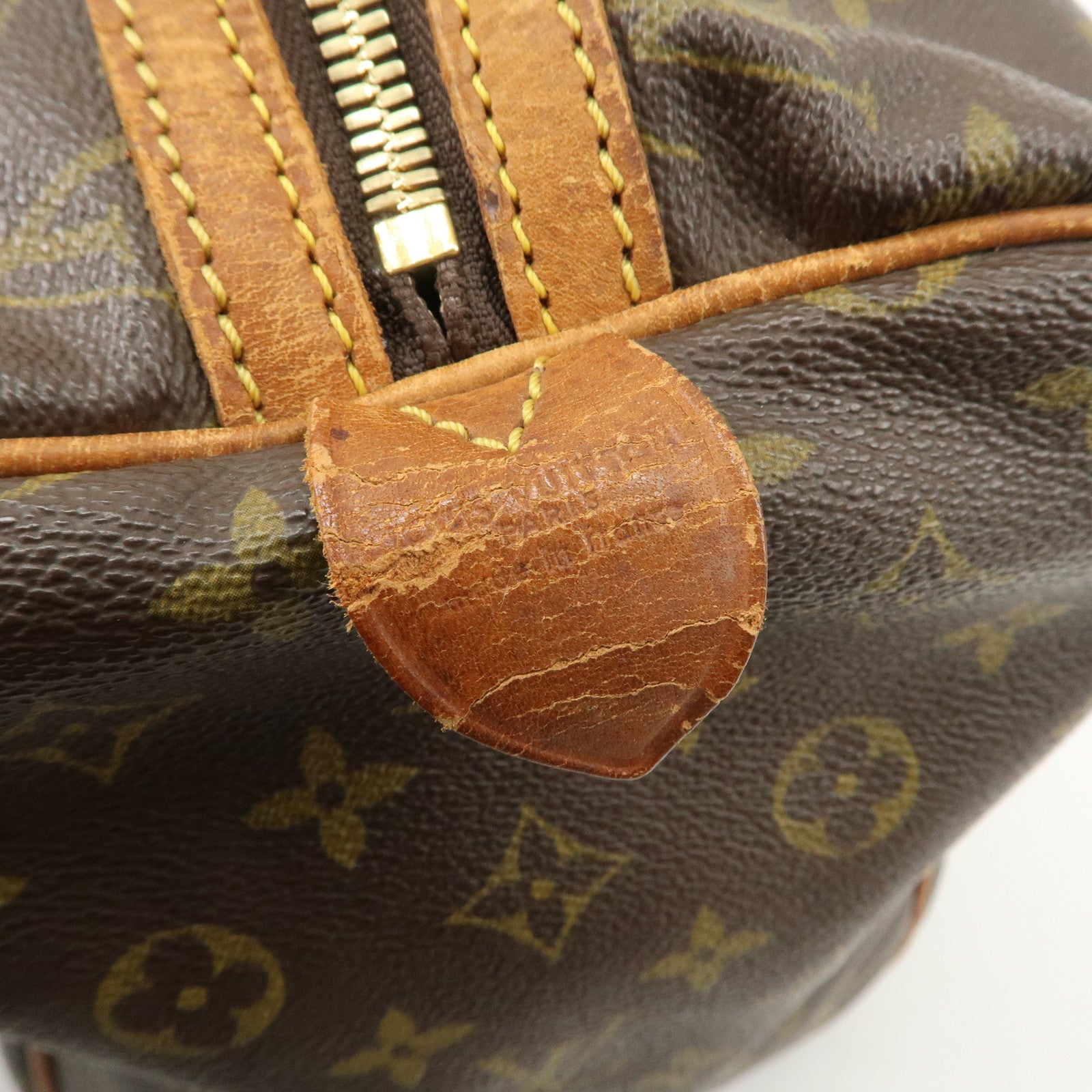 Louis Vuitton Monogram Sac Souple 35 Boston Bag Brown M41626