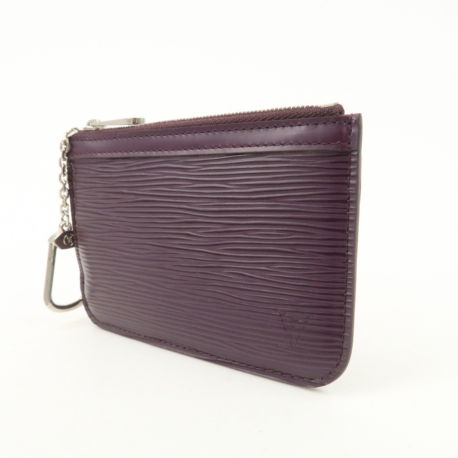 Louis Vuitton Epi Pochette Cles NM Coin Case Key Case Cassis M6660K