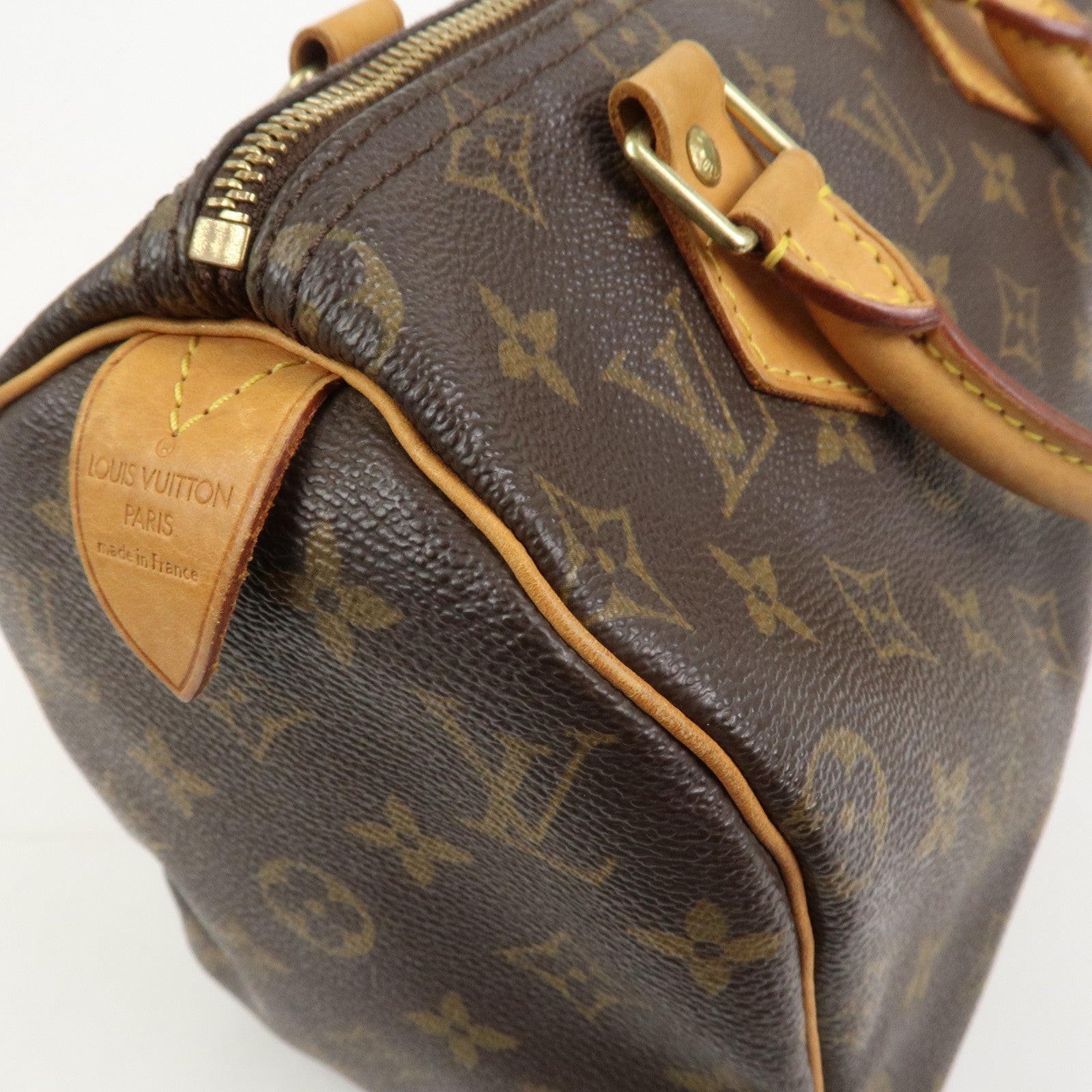Louis Vuitton Monogram Speedy 25 Boston Bag Hand Bag Brown M41528