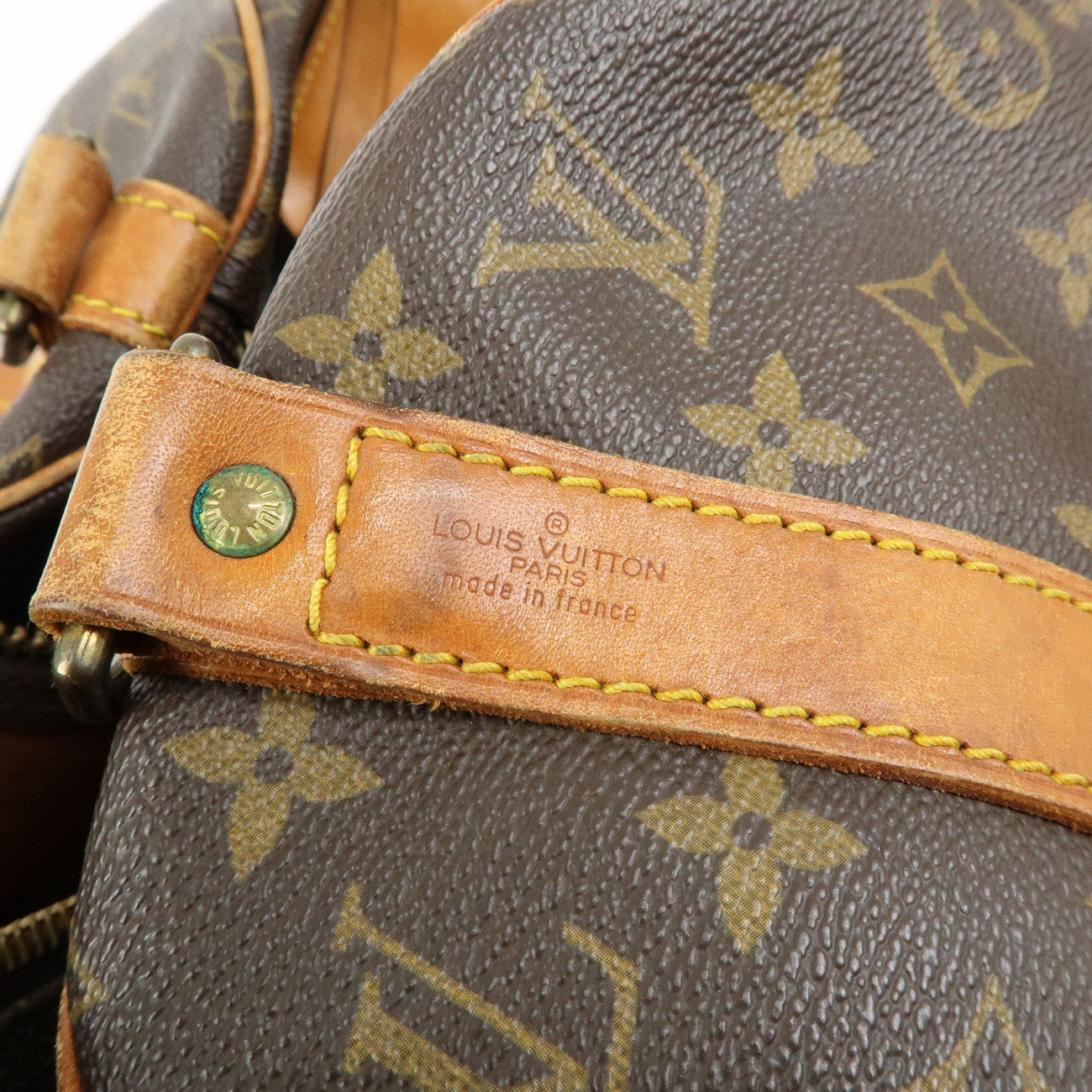 Louis Vuitton Monogram Keep All Bandouliere 45 Boston Bag M41418