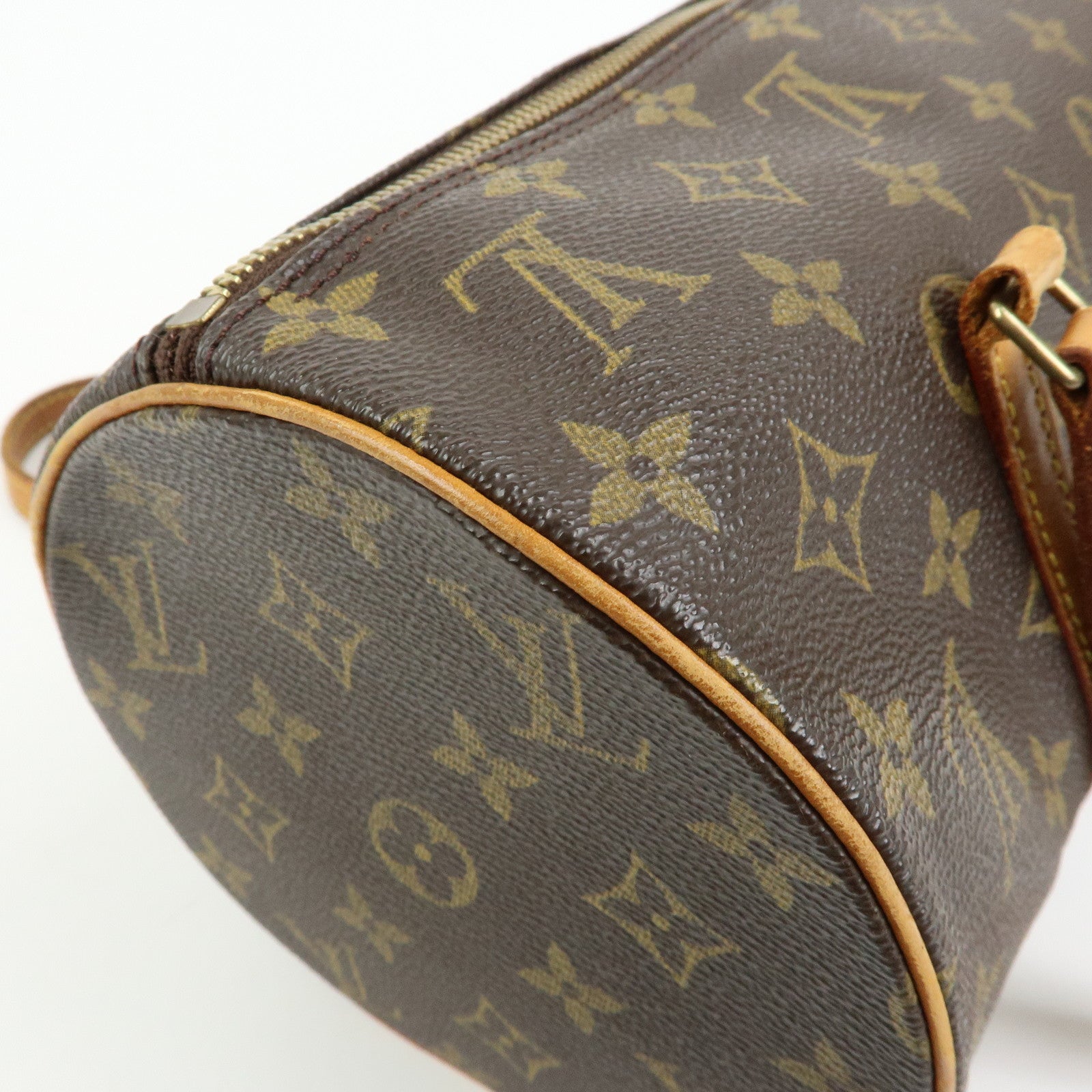 Louis Vuitton Monogram Papillon 30 Hand Bag Brown M51385