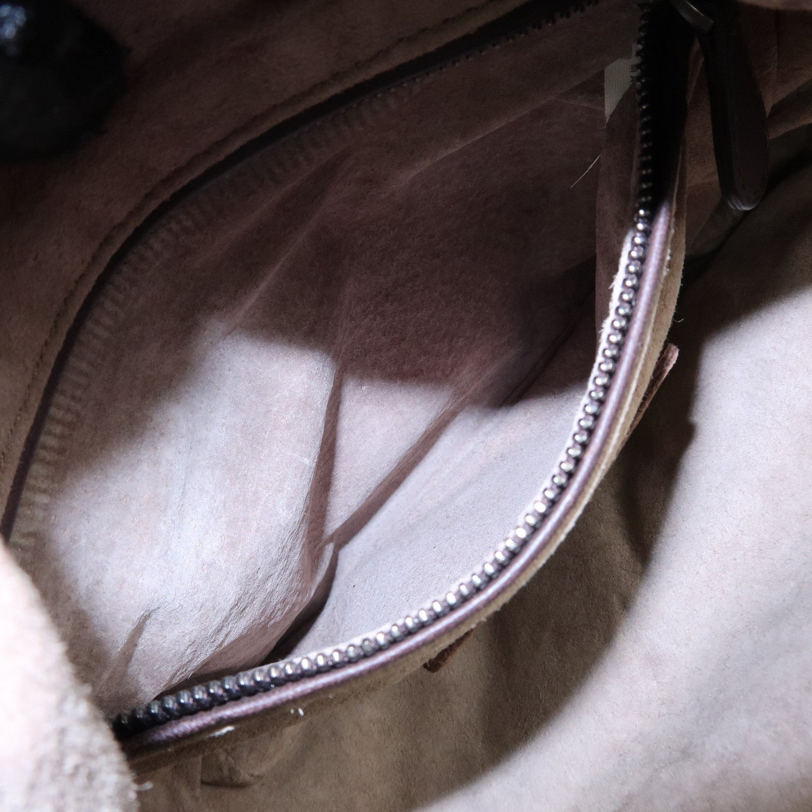 BOTTEGA VENETA Intrecciato Leather Shoulder Bag Brown 255693