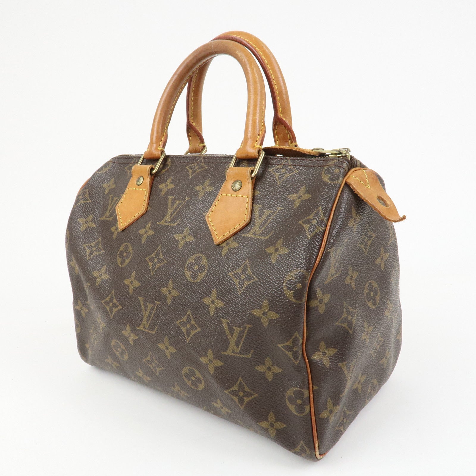 Louis Vuitton Monogram Speedy 25 Boston Bag Hand Bag Brown M41528