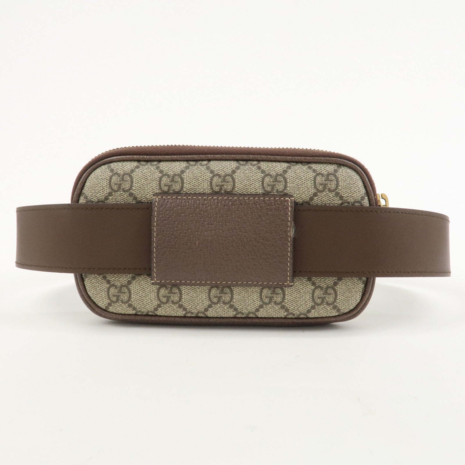 GUCCI Ophidia GG Supreme Leather Waist Bag Brown 519308
