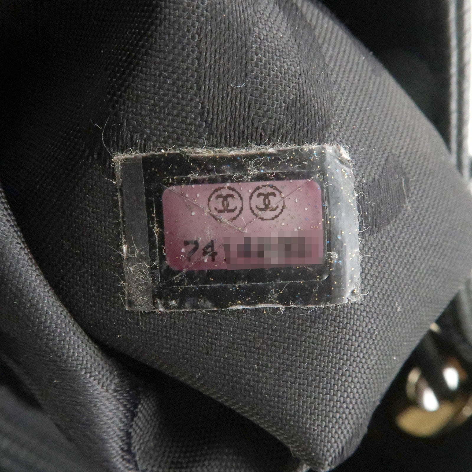 CHANEL COCO Mark Caviarskin Shoulder Bag Tote Bag Black