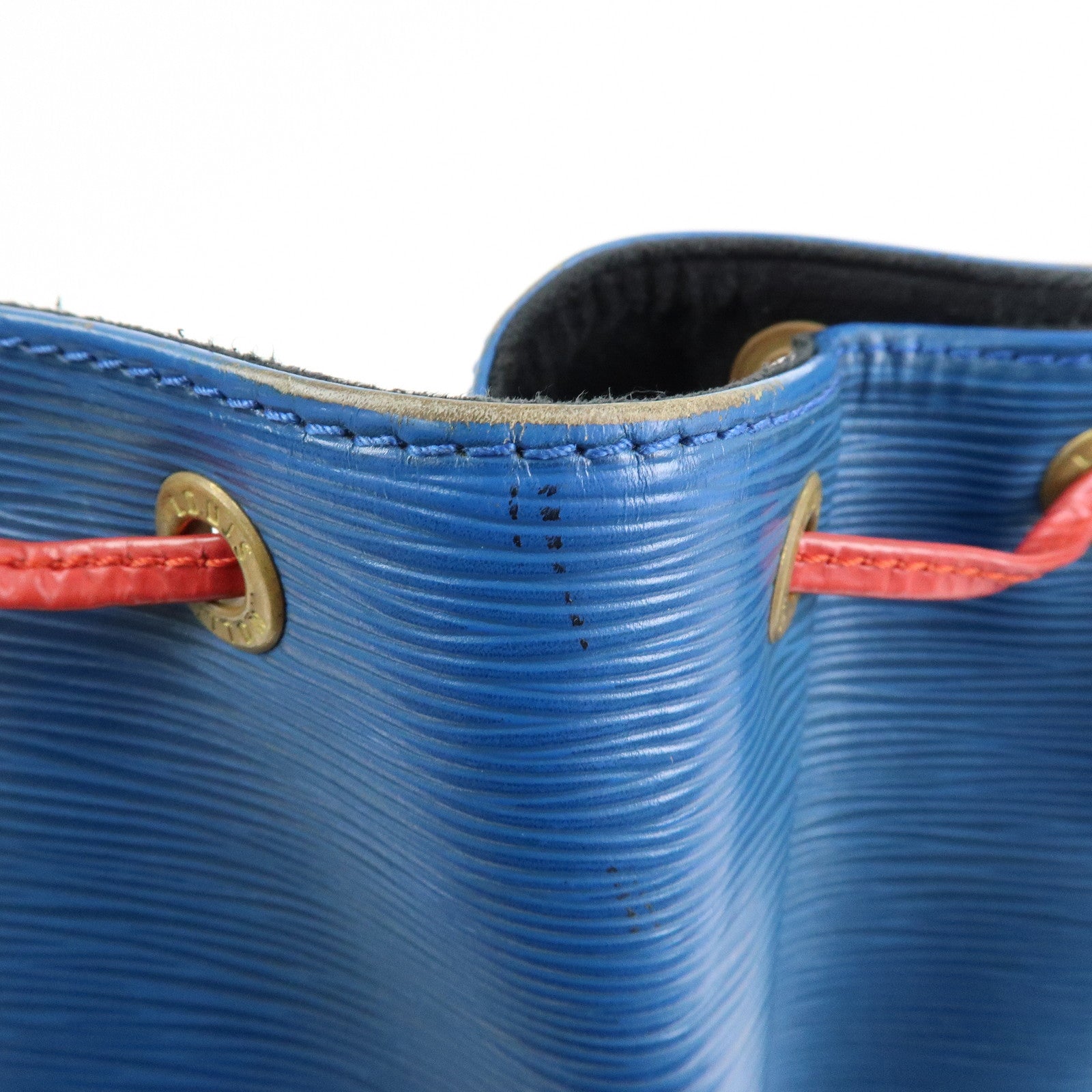 Louis Vuitton Epi Noe Tricolor Shoulder Bag Blue Green Red M44082