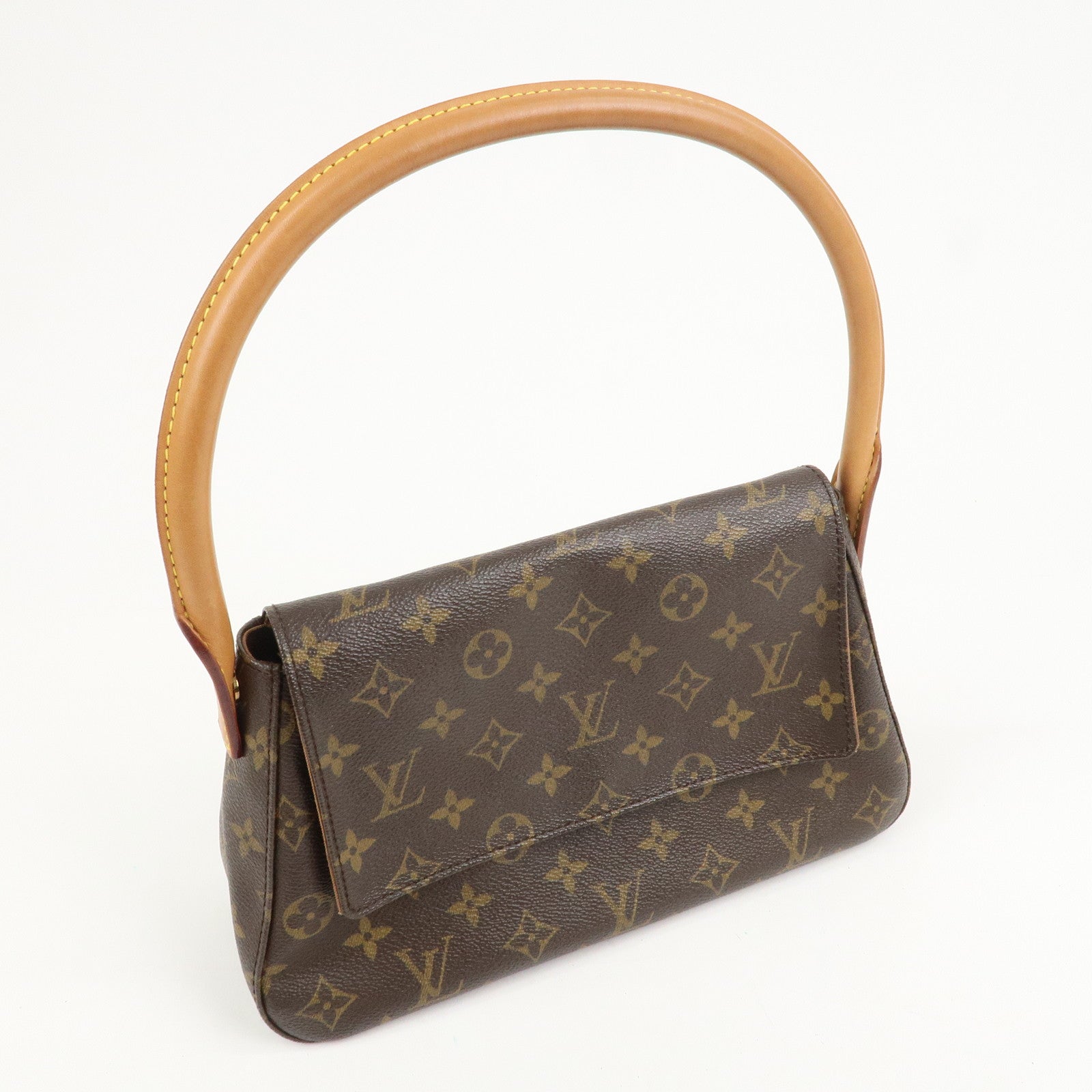 Louis Vuitton Monogram Mini Looping Shoulder Bag Brown M51147