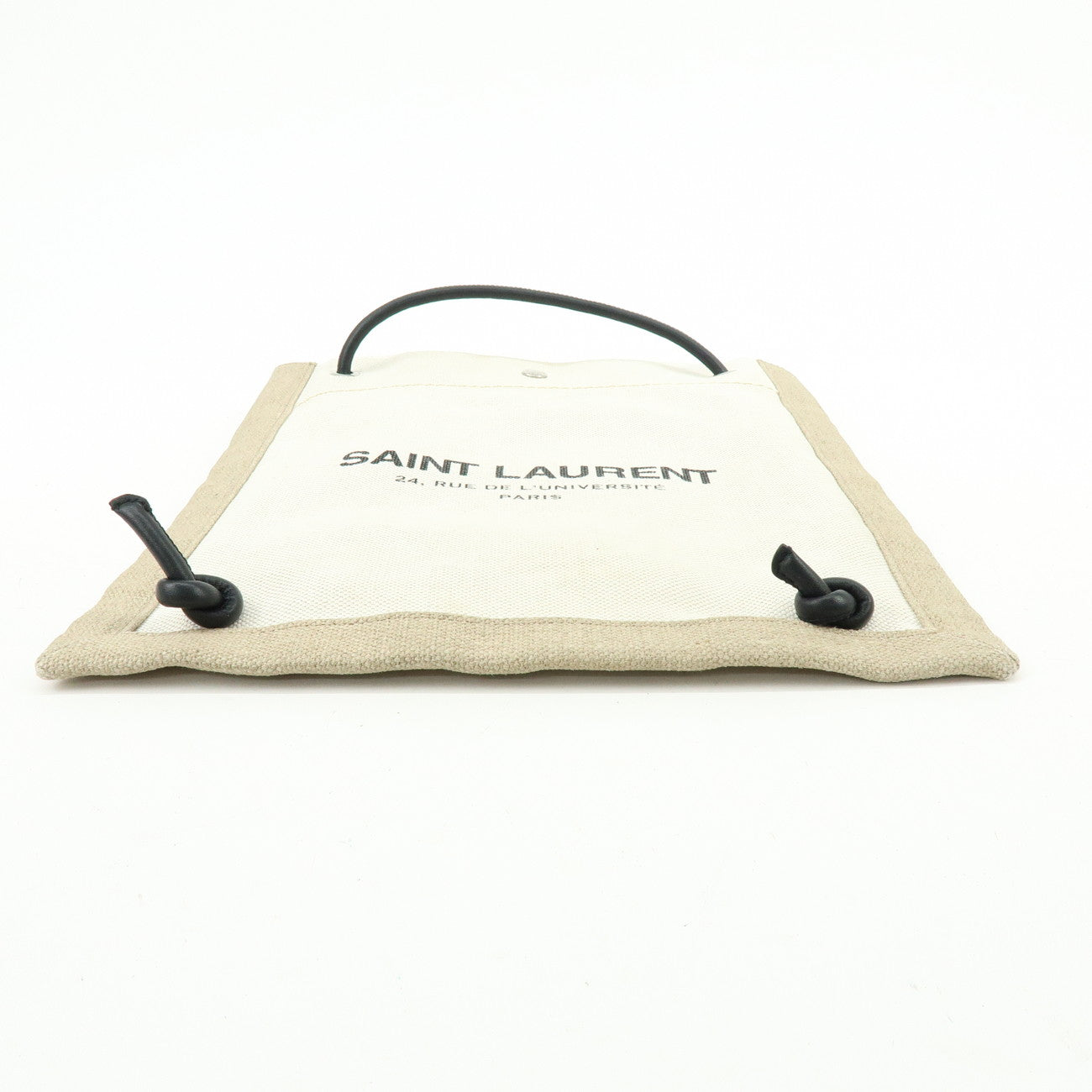 SAINT LAURENT PARIS Canvas Leather Shoulder Crossbody Bag 710272