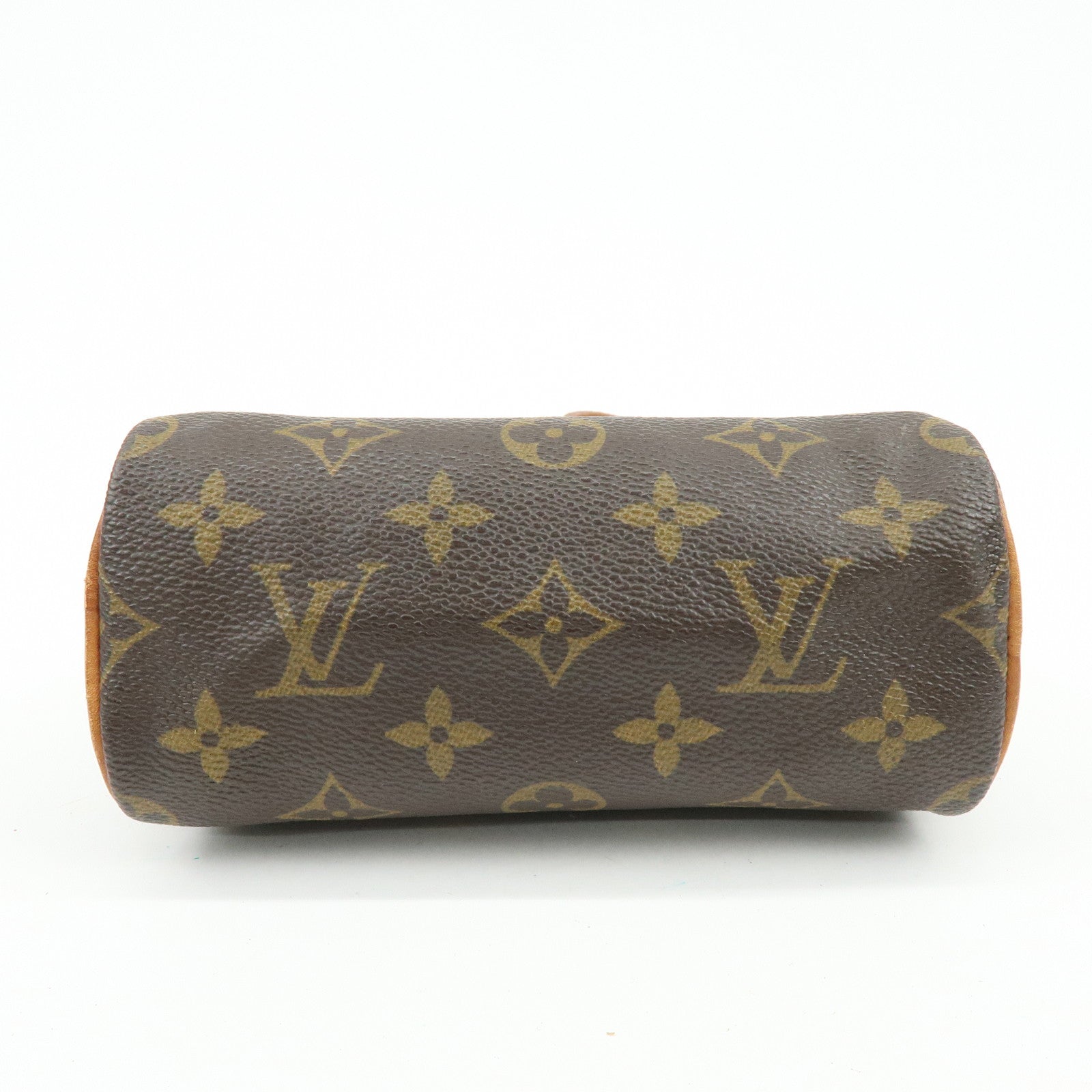Louis Vuitton Monogram Mini Speedy Hand Bag ＆ Strap Brown M41534