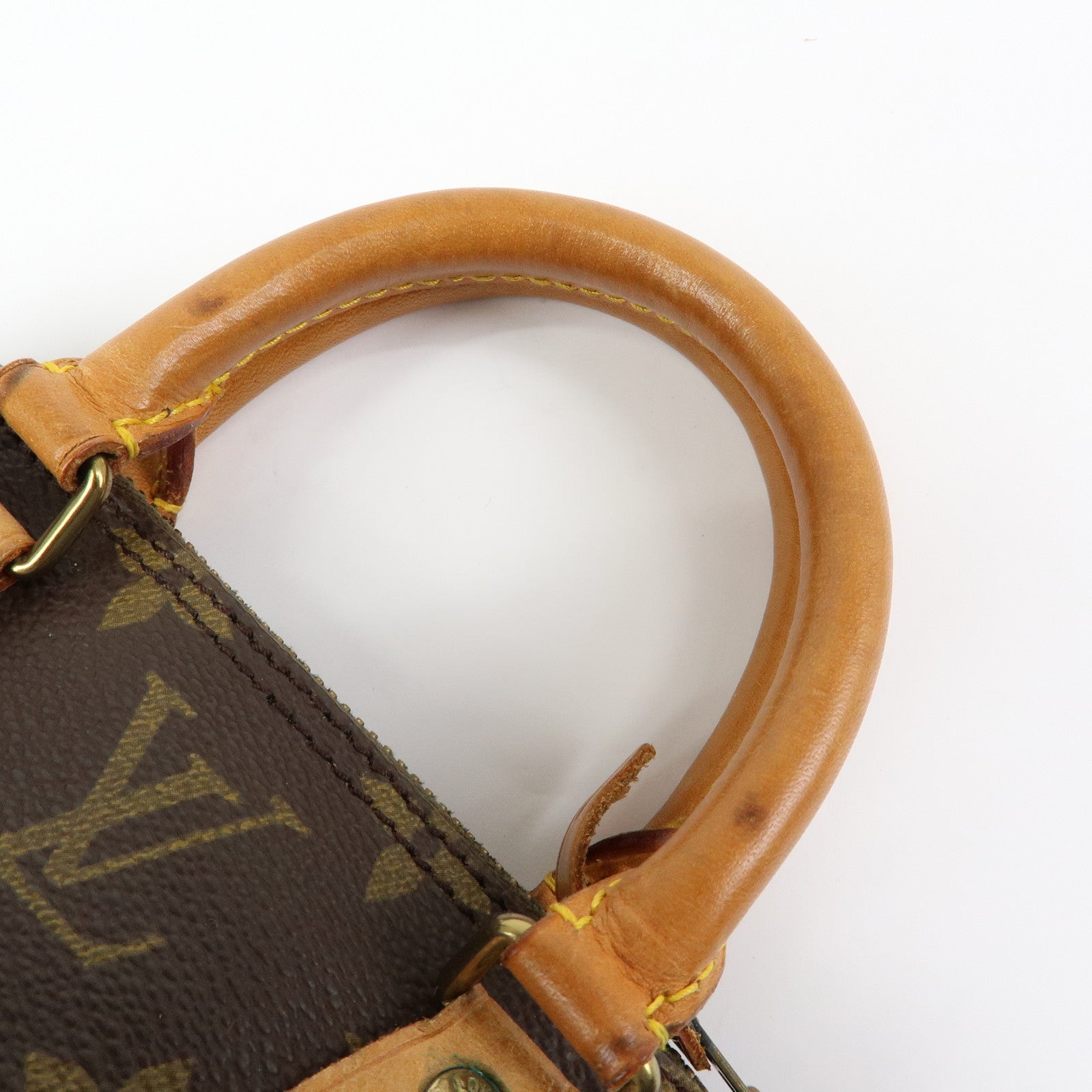 Louis Vuitton Monogram Mini Speedy Hand Bag & Strap Brown M41534