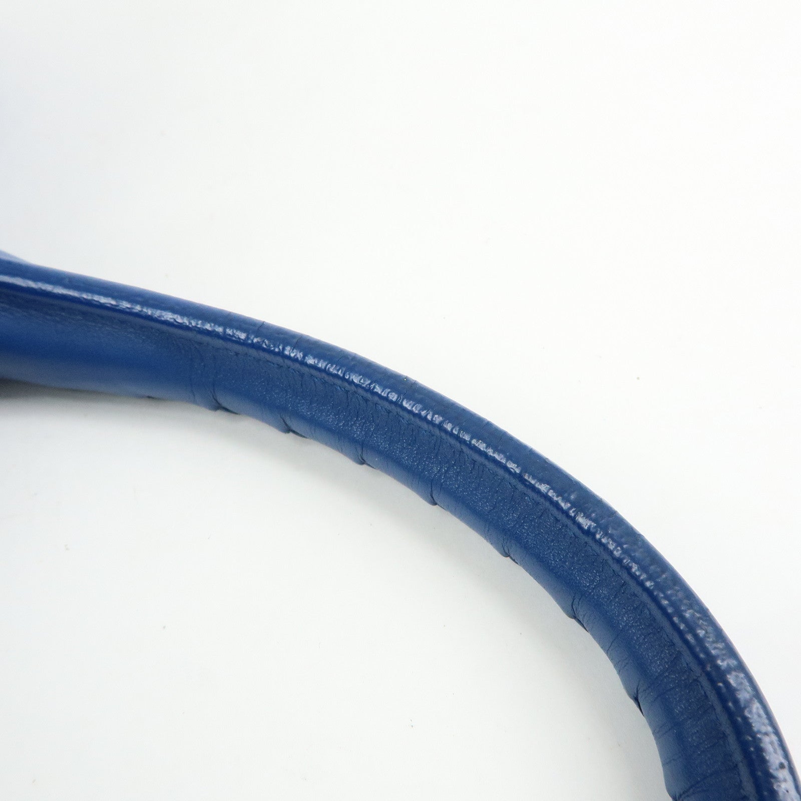 BOTTEGA VENETA Intrecciato Nappa Leather Boston Bag Hand Bag Blue