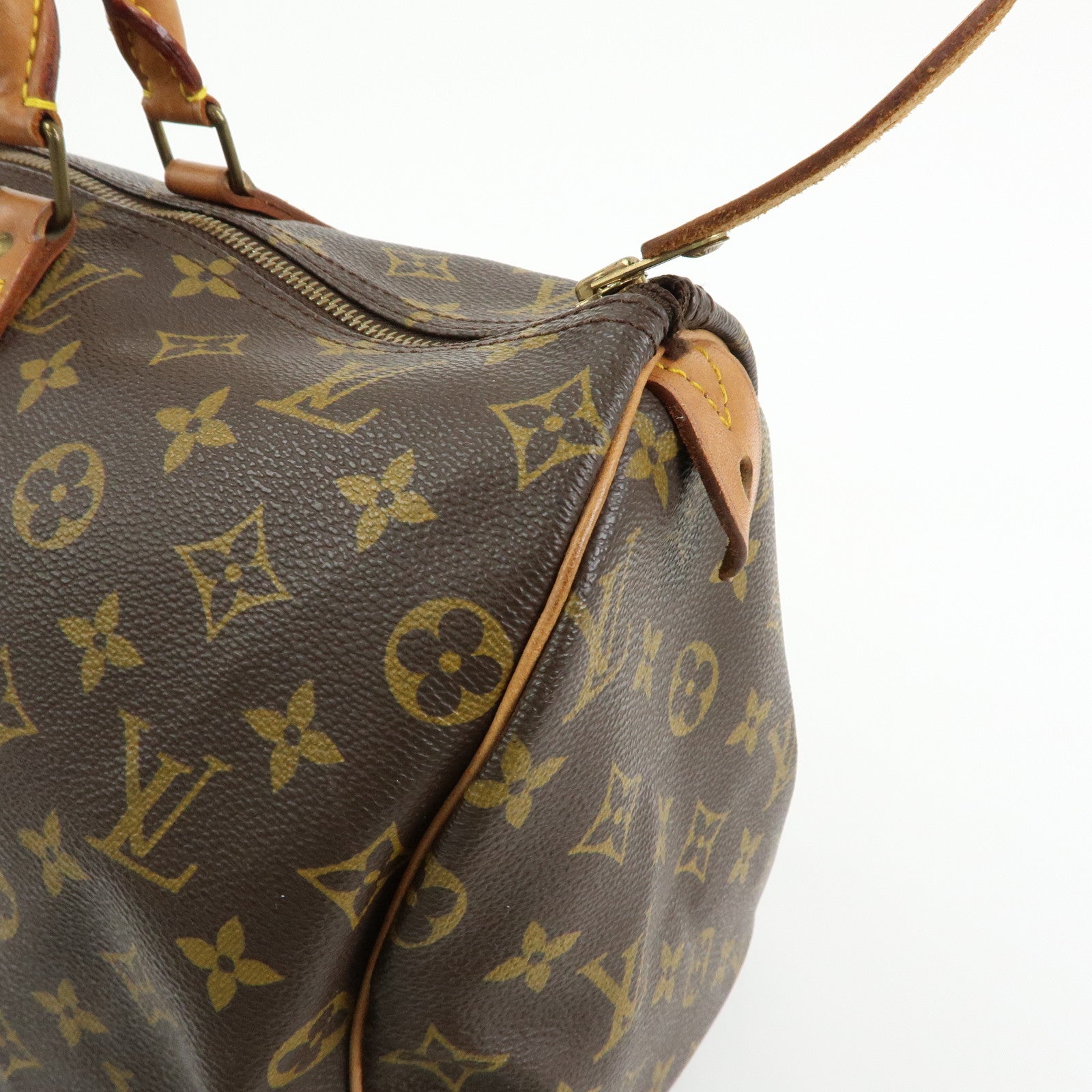 Louis Vuitton Monogram Speedy 40 Hand Bag Boston Bag Brown M41522