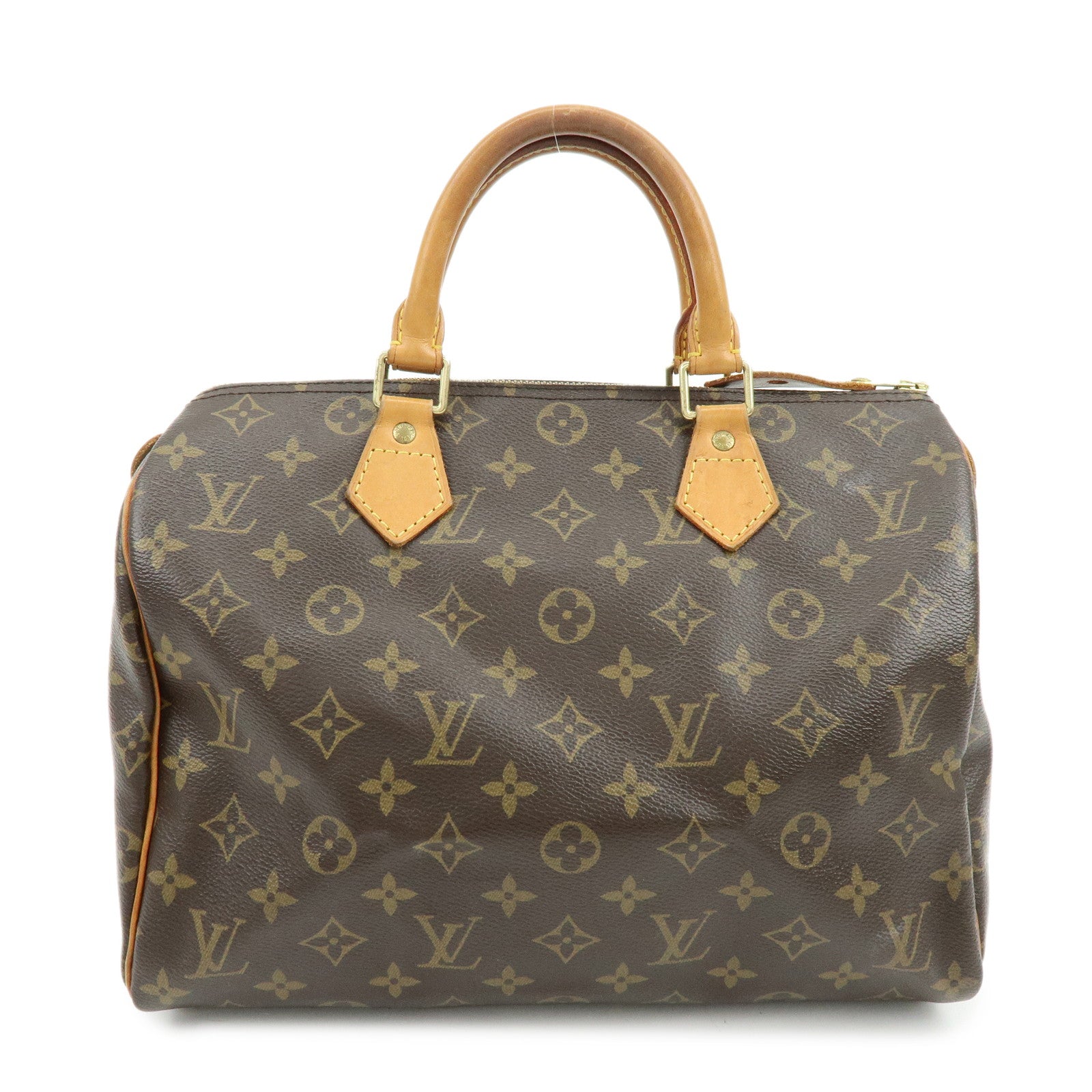 Louis Vuitton Monogram Speedy 30 Boston Bag Hand Bag Brown M41526