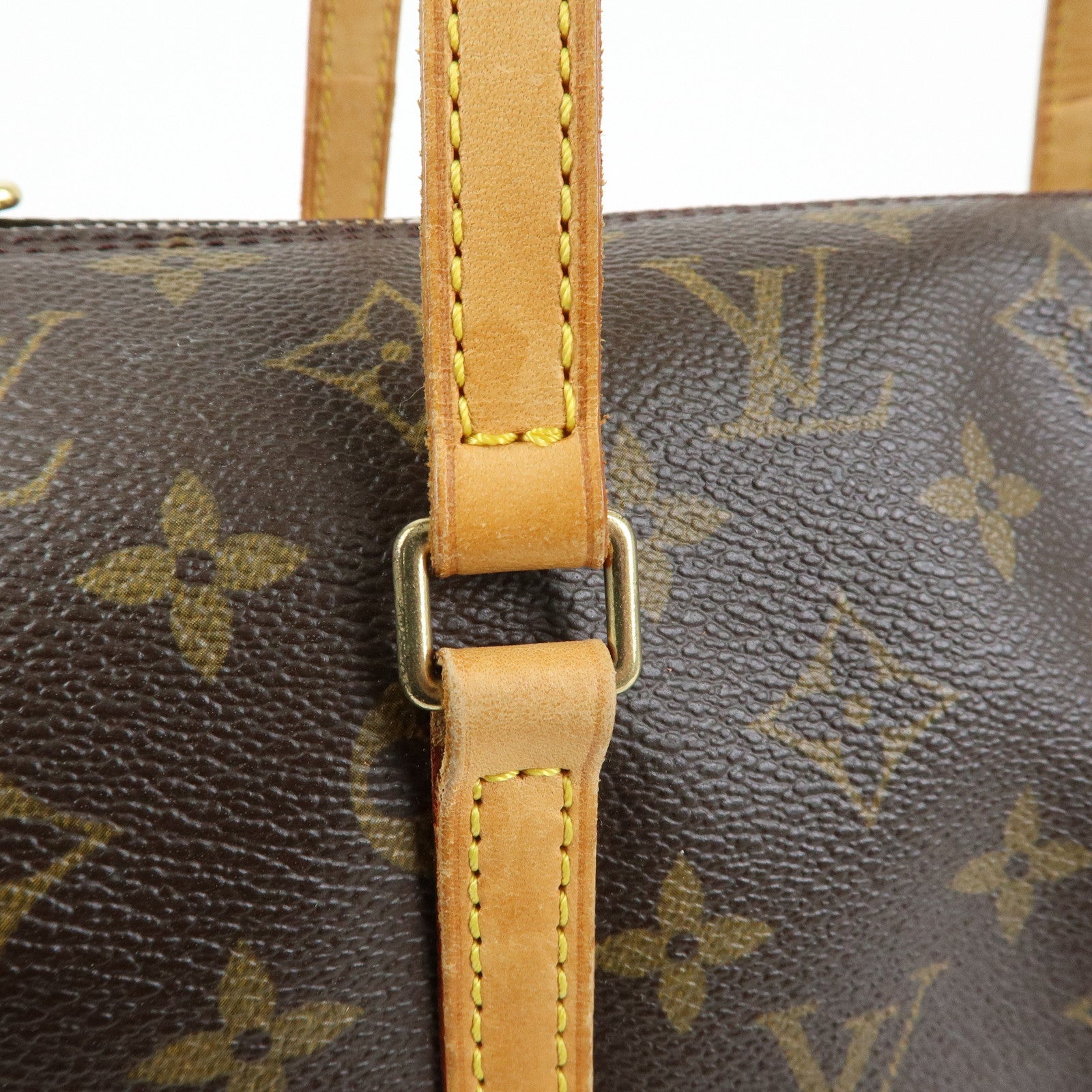 Louis Vuitton Monogram Papillon 30 Hand Bag Brown M51385
