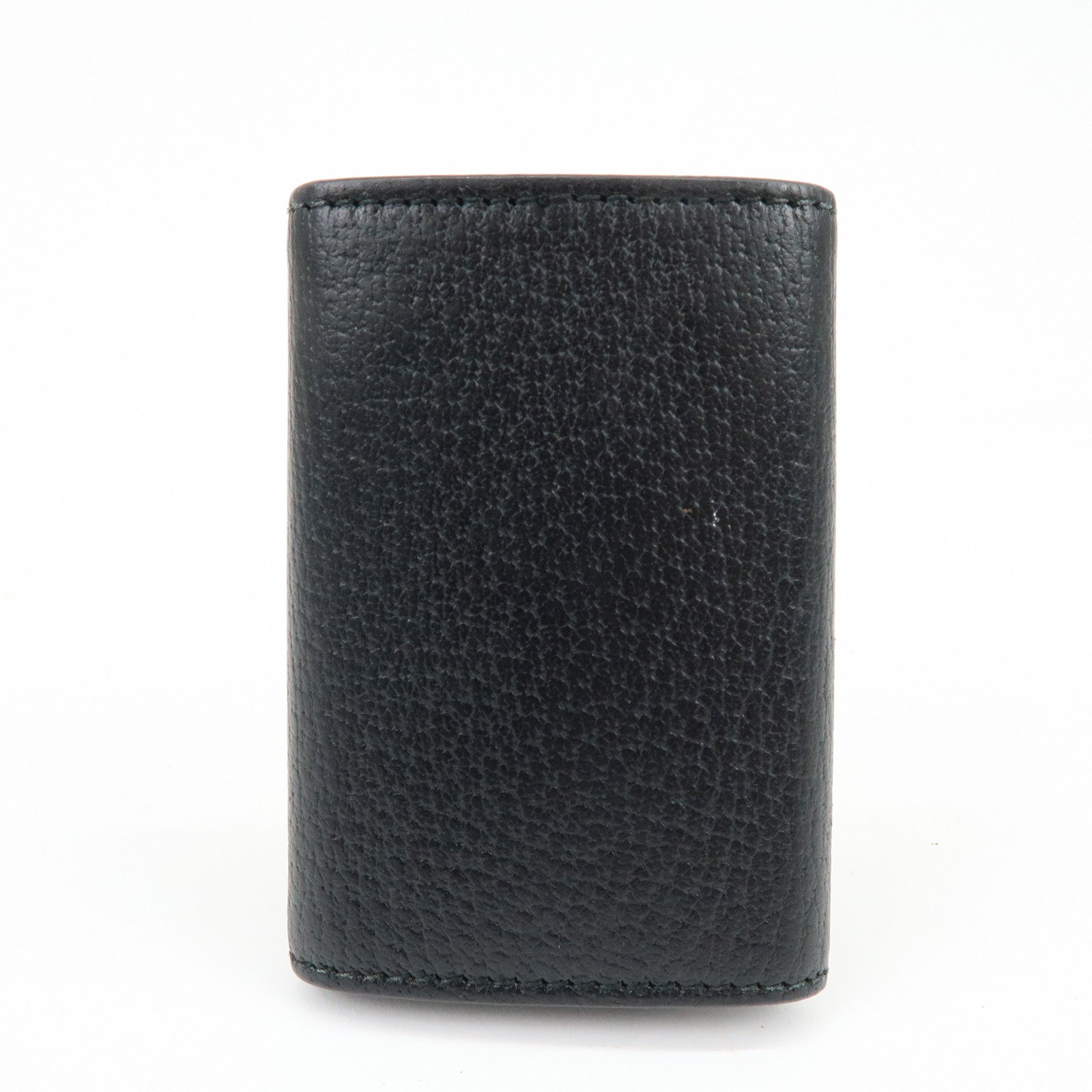 GUCCI Animalier Bee Leather 6 Ring Key Case Key Holder Black 523683