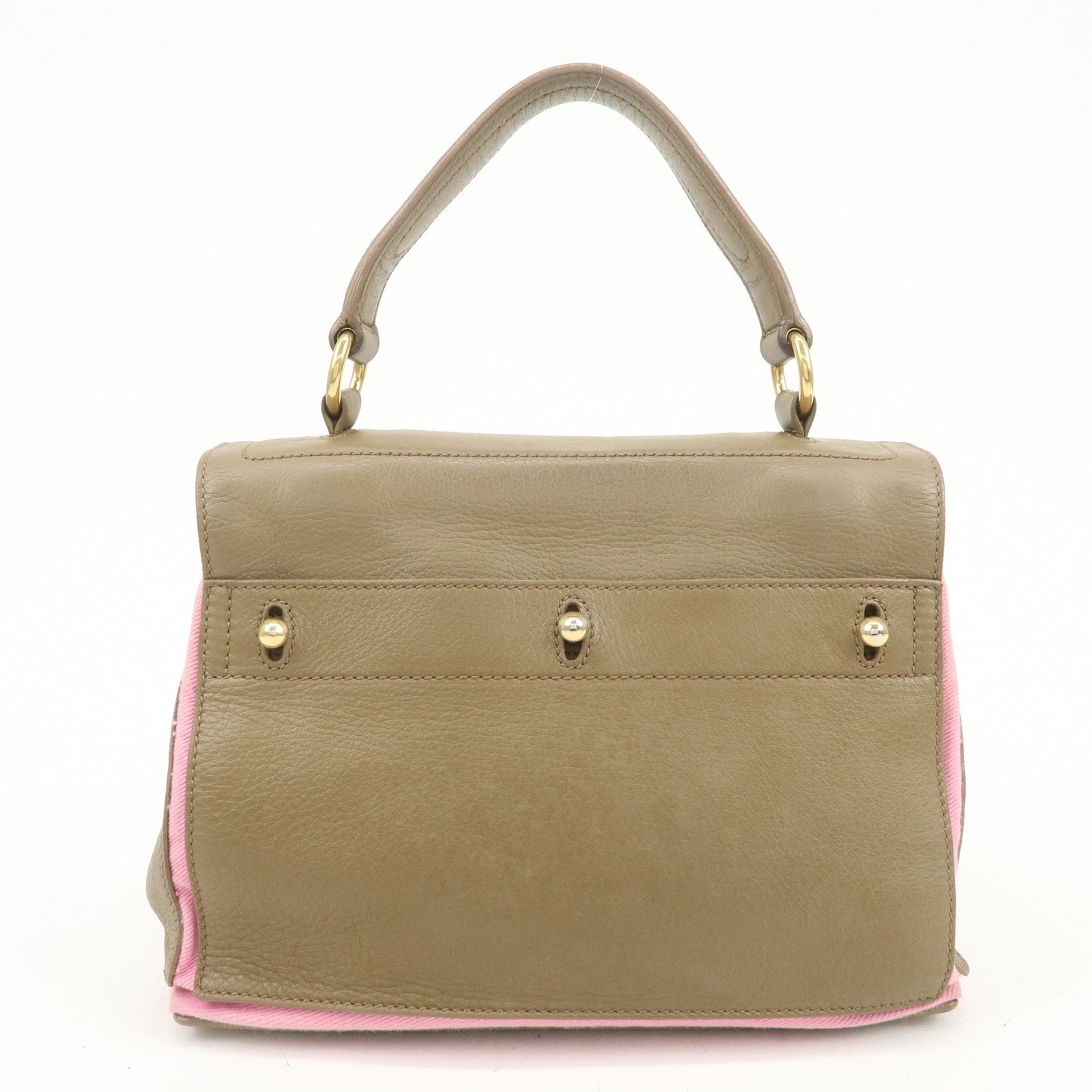 SAINT LAURENT PARIS Leather Muse Two 2Way Bag Hand Bag 368229