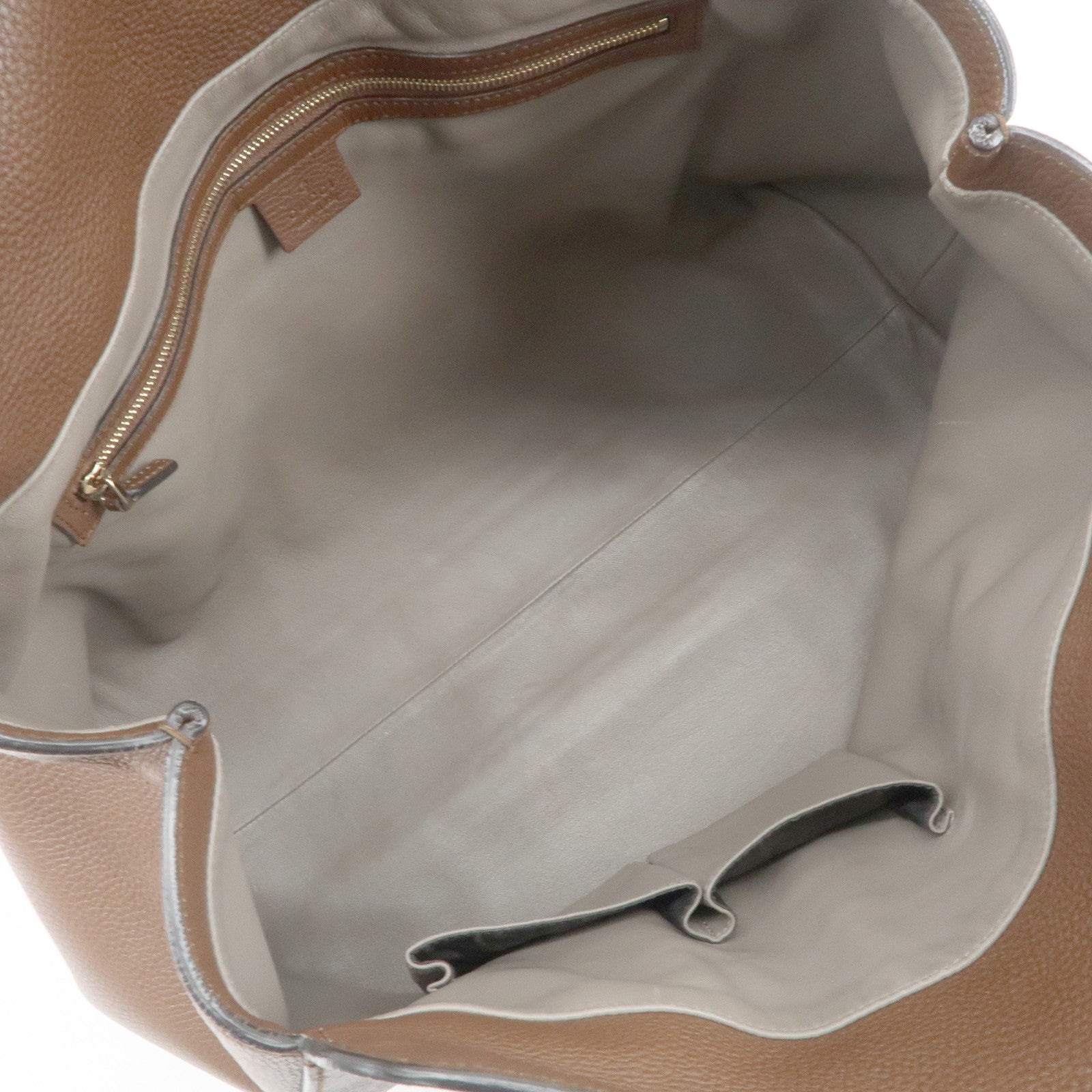 GUCCI Swing Leather Tote Bag Hand Bag Shoulder Bag Brown 354476