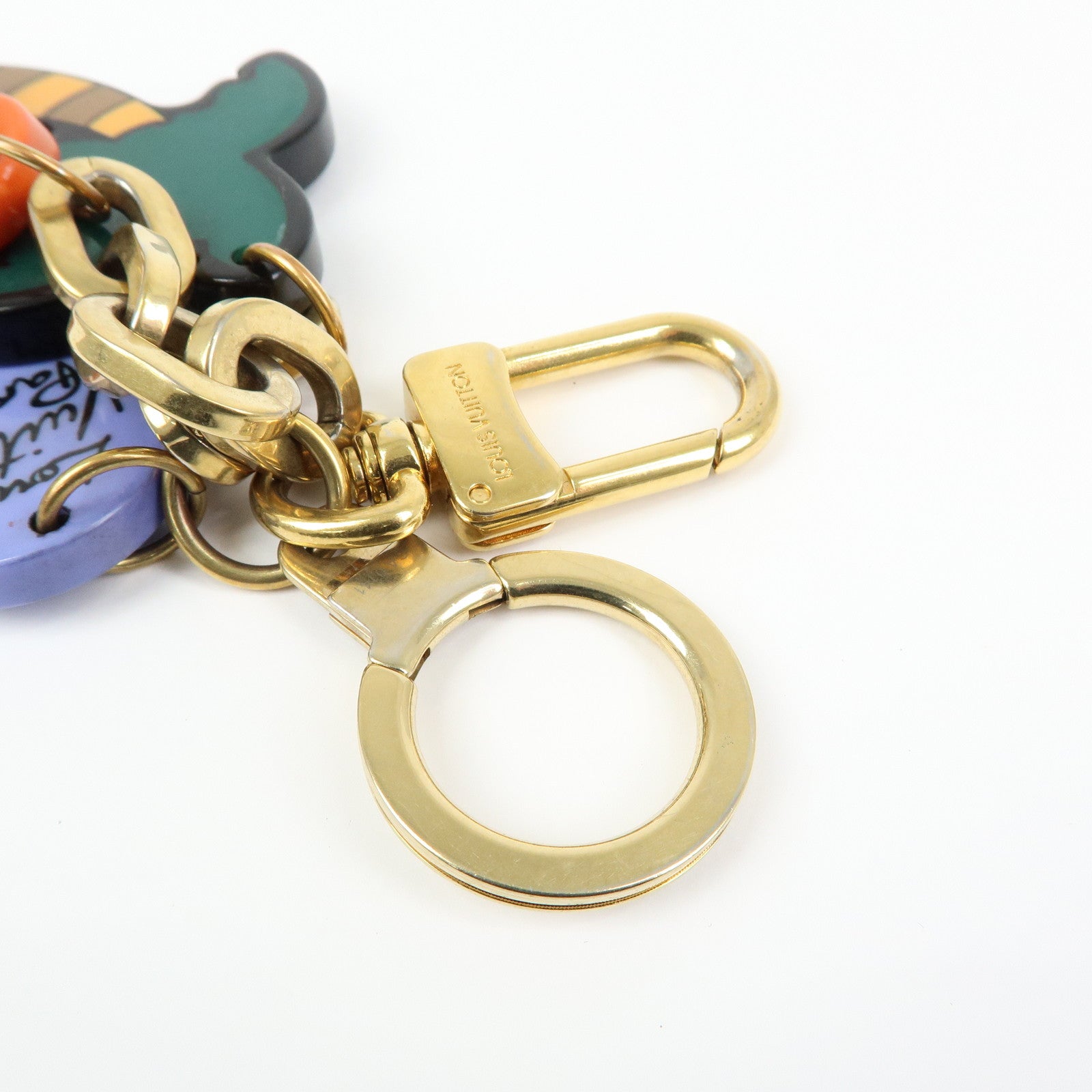 Louis Vuitton Plastic Metal Palm Tree Bag Charm Key Chain M66260