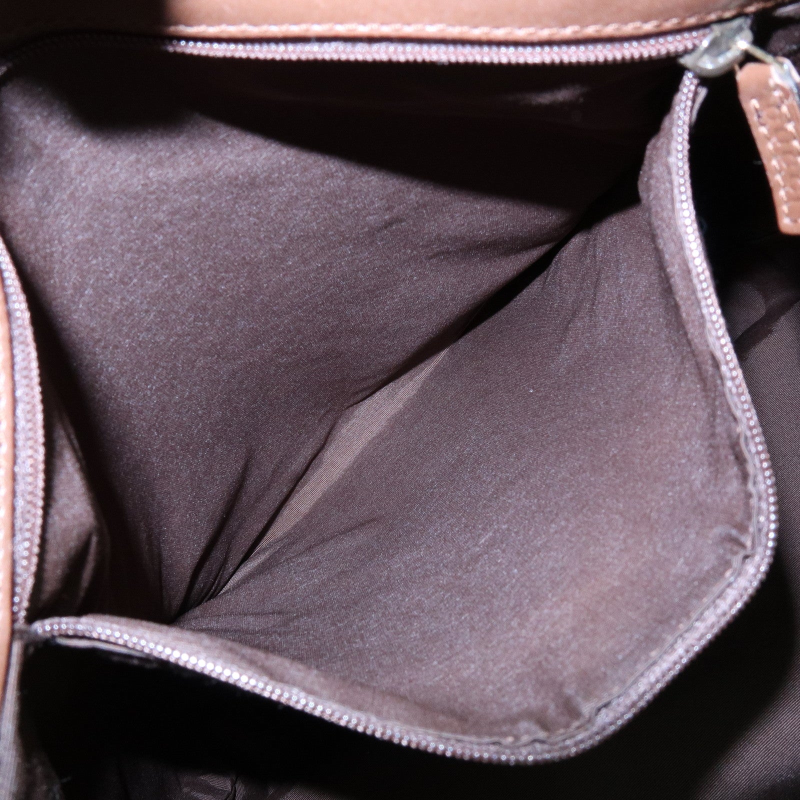 GUCCI GG Monogram Canvas Leather Tote Bag Hand Bag Brown 002.1098