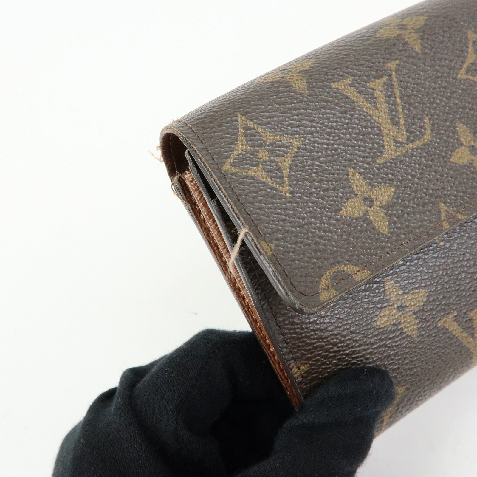 Louis Vuitton Monogram Portefeuille Sarah Long Wallet Brown M61734