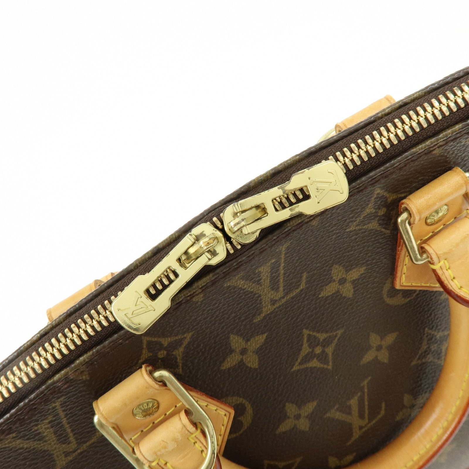 Louis Vuitton Monogram Alma Hand Bag Brown M51130