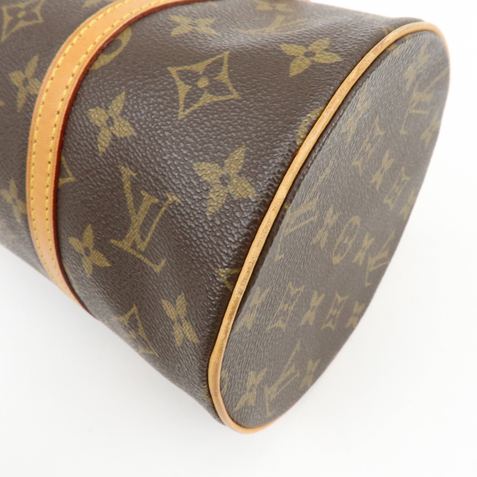 Louis Vuitton Monogram Papillon 30 Hand Bag Brown M51385