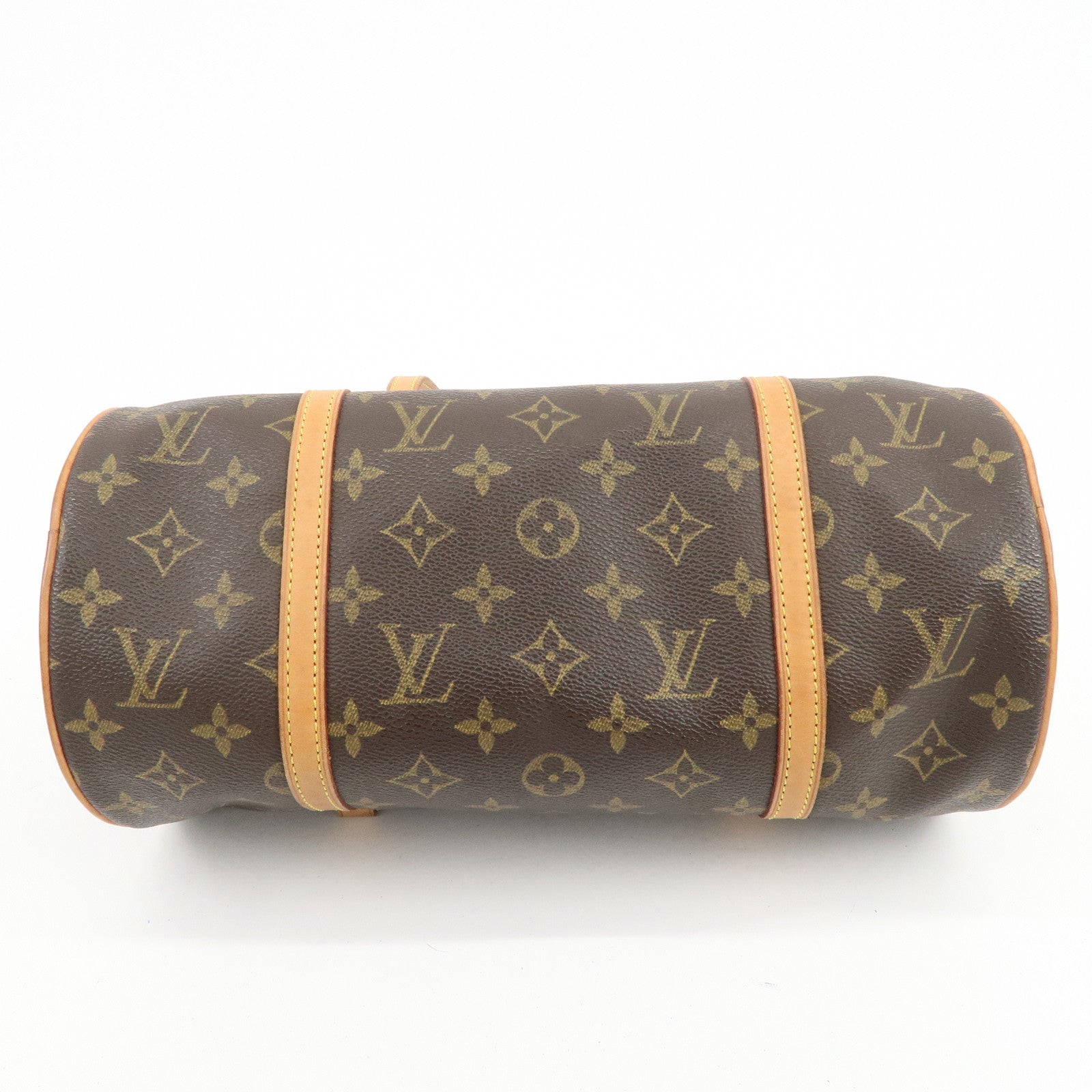 Louis Vuitton Monogram Papillon 30 Hand Bag Brown M51385
