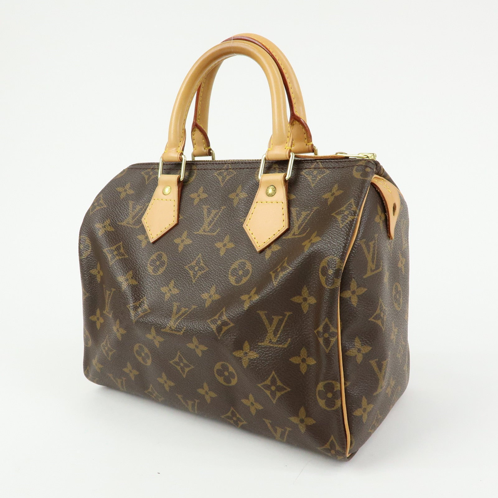 Louis Vuitton Monogram Speedy 25 Boston Bag Hand Bag Brown M41528