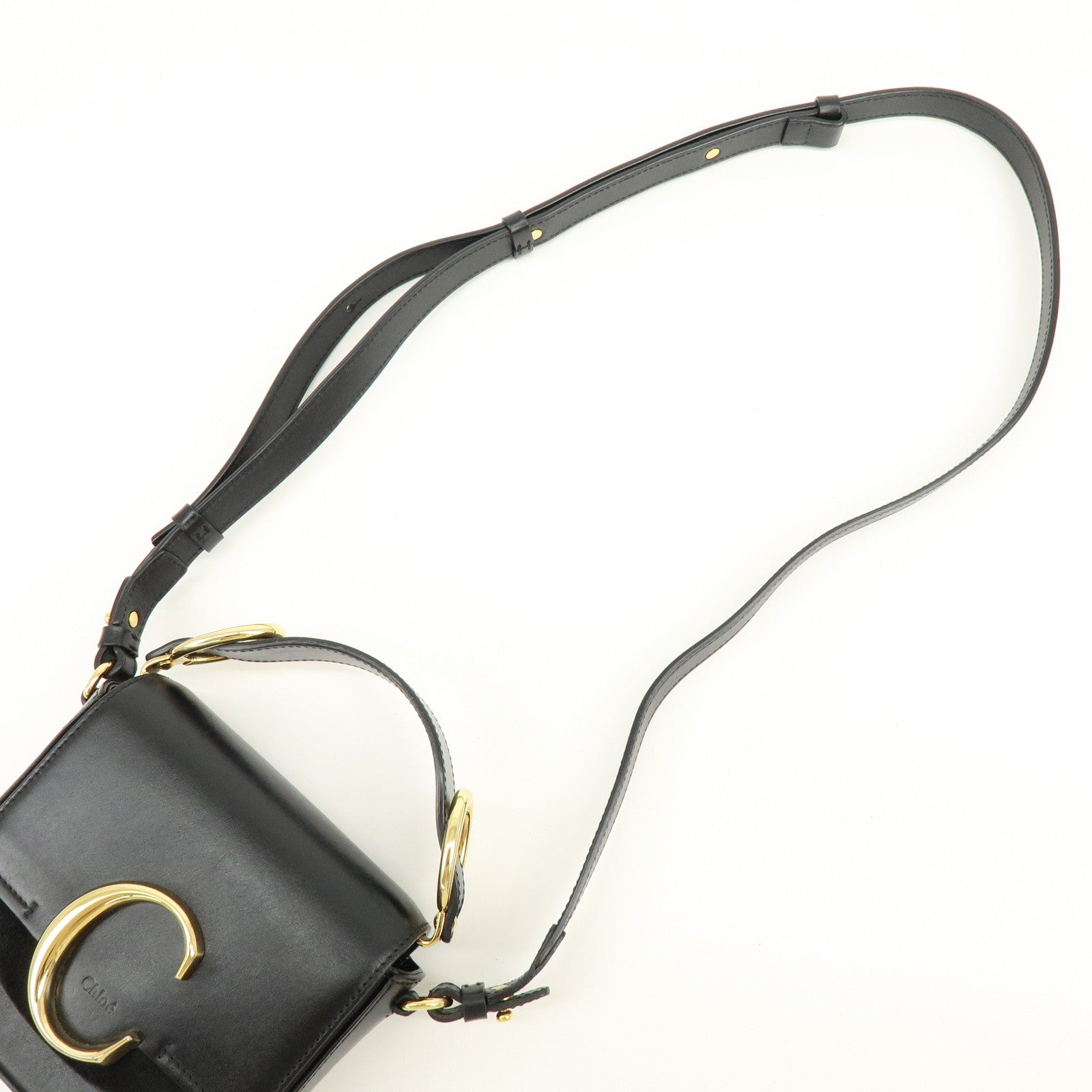 Chloe See By Chloe Leather 2Way Bag Shoulder Bag Hand Bag Black