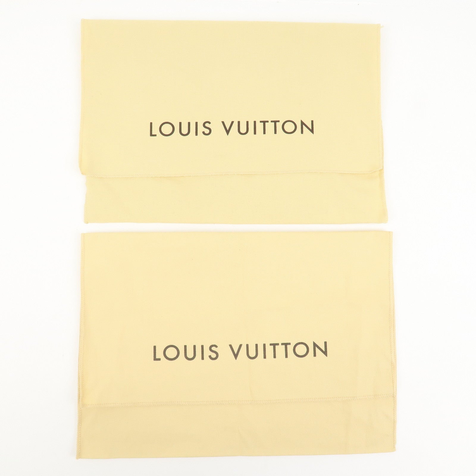 Louis Vuitton Set of 8 Dust Bag Storage Bag Flap Beige
