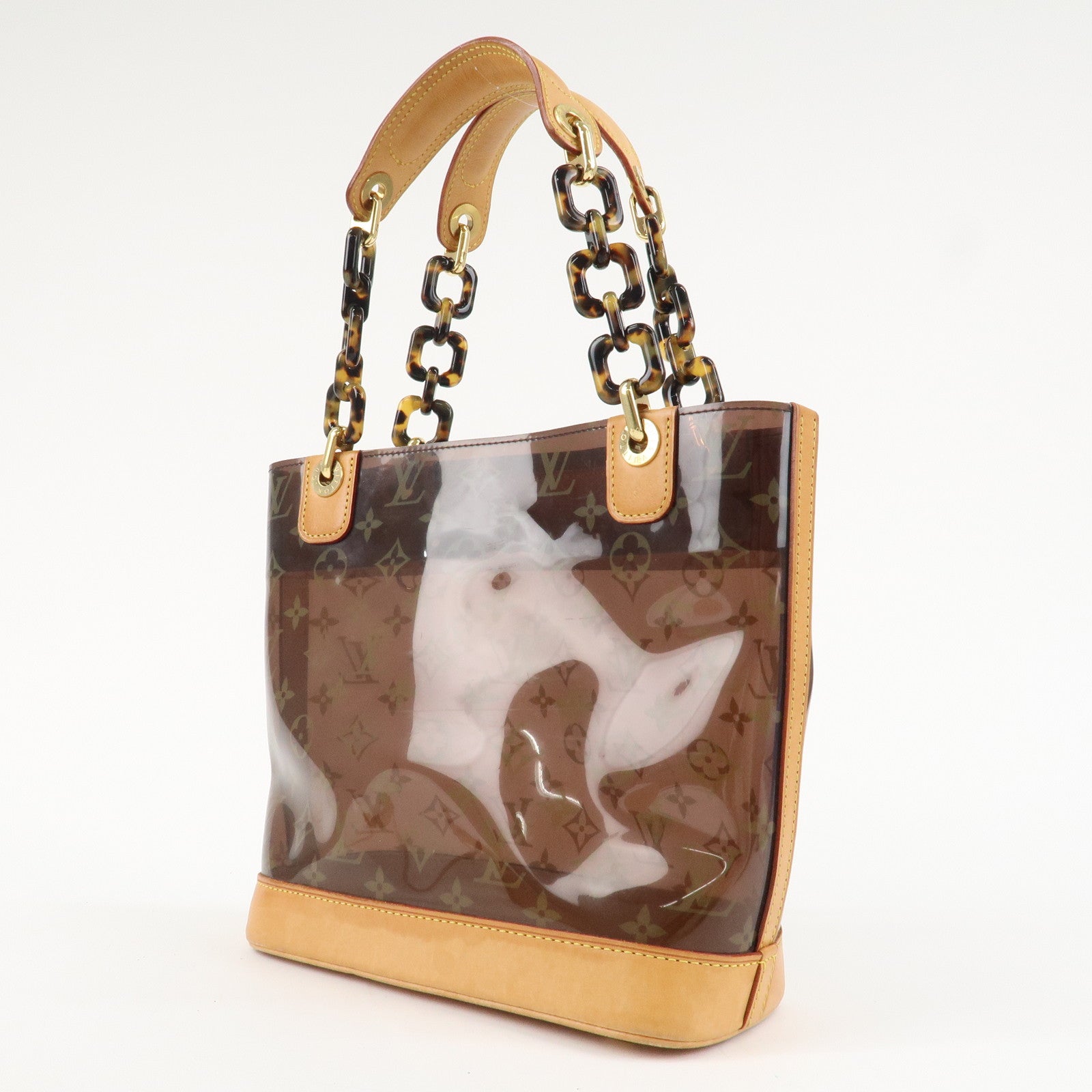 Louis Vuitton Monogram Vinyl Cabas Ambre PM Tote Bag Hand Bag M92502