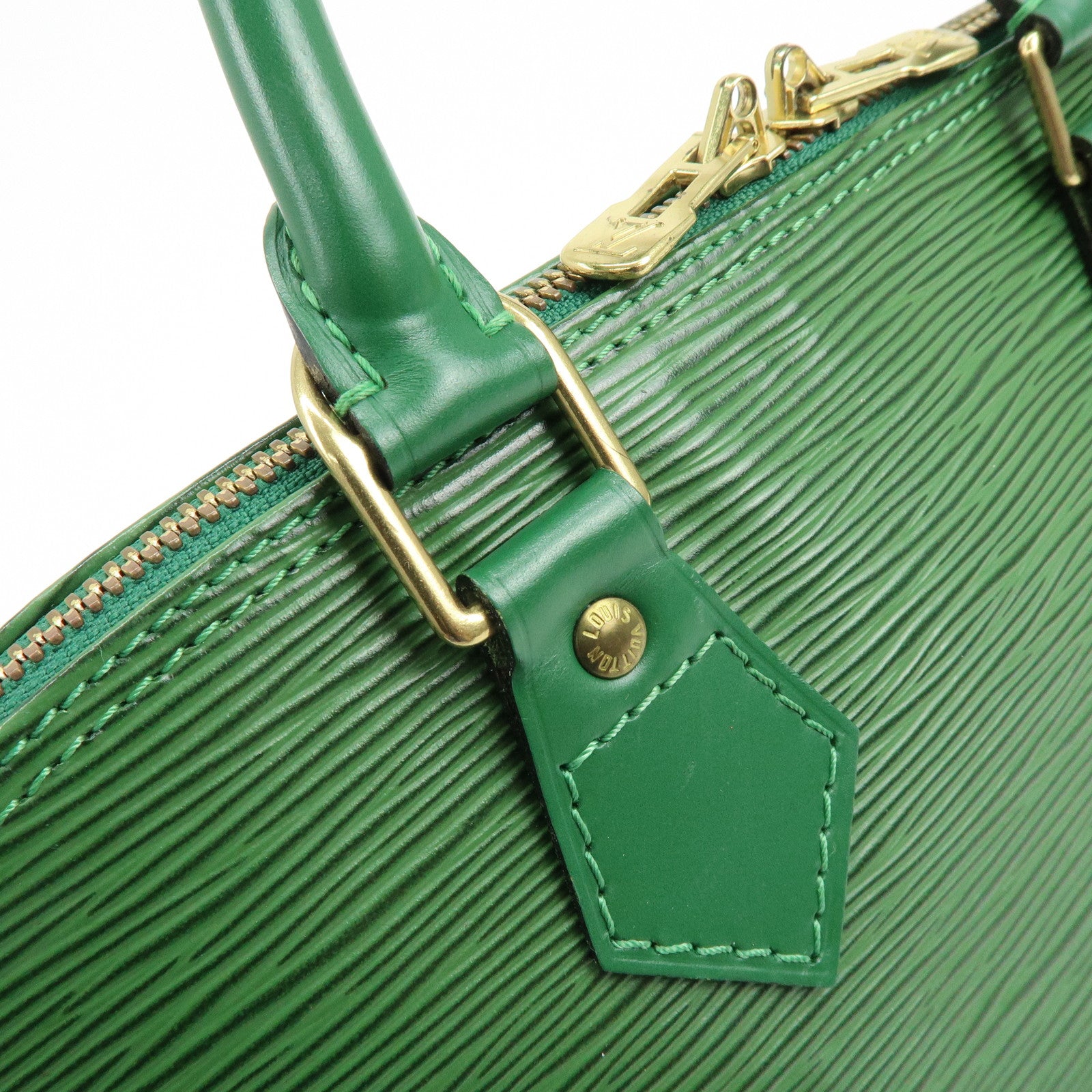 Louis Vuitton Epi Alma Hand Bag Borneo Green M52144