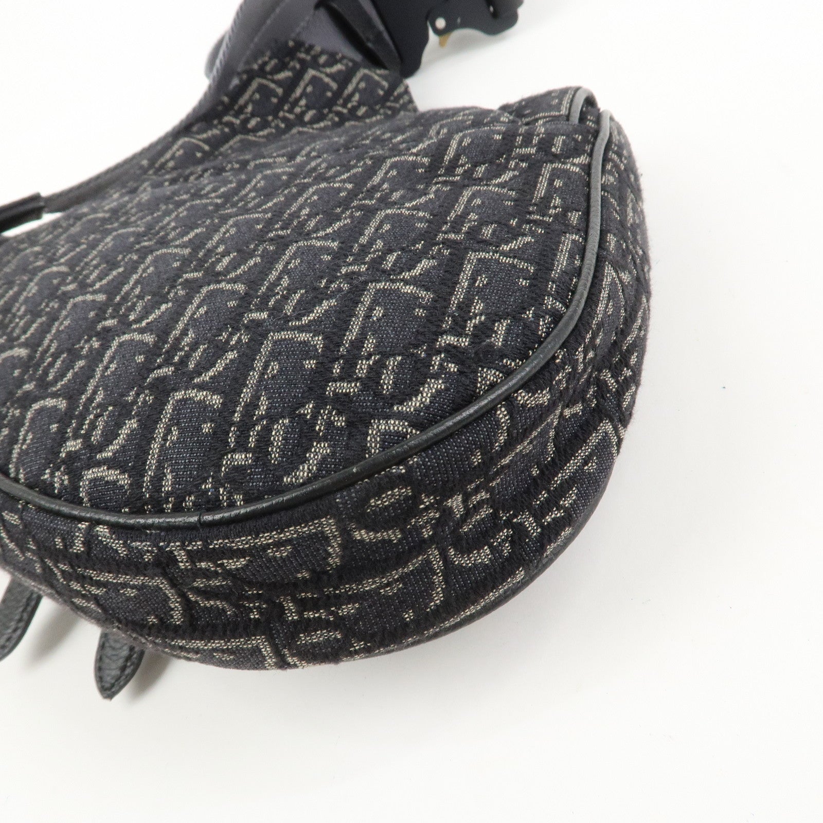 Christian Dior Oblique Saddle Jacquard Canvas Leather Waist Bag