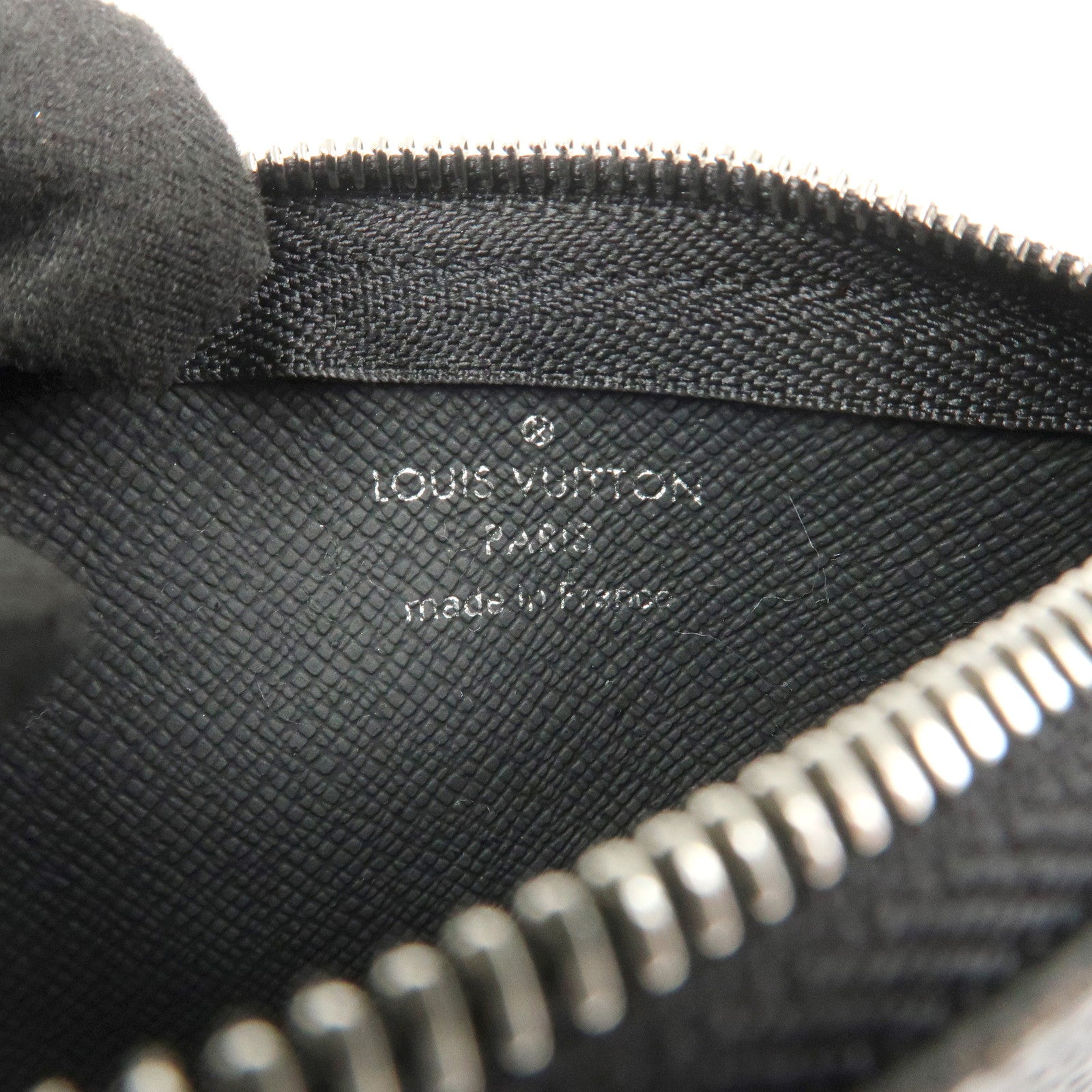 Louis Vuitton Damier Graphite Pochette Cles Coin Case Black N60155