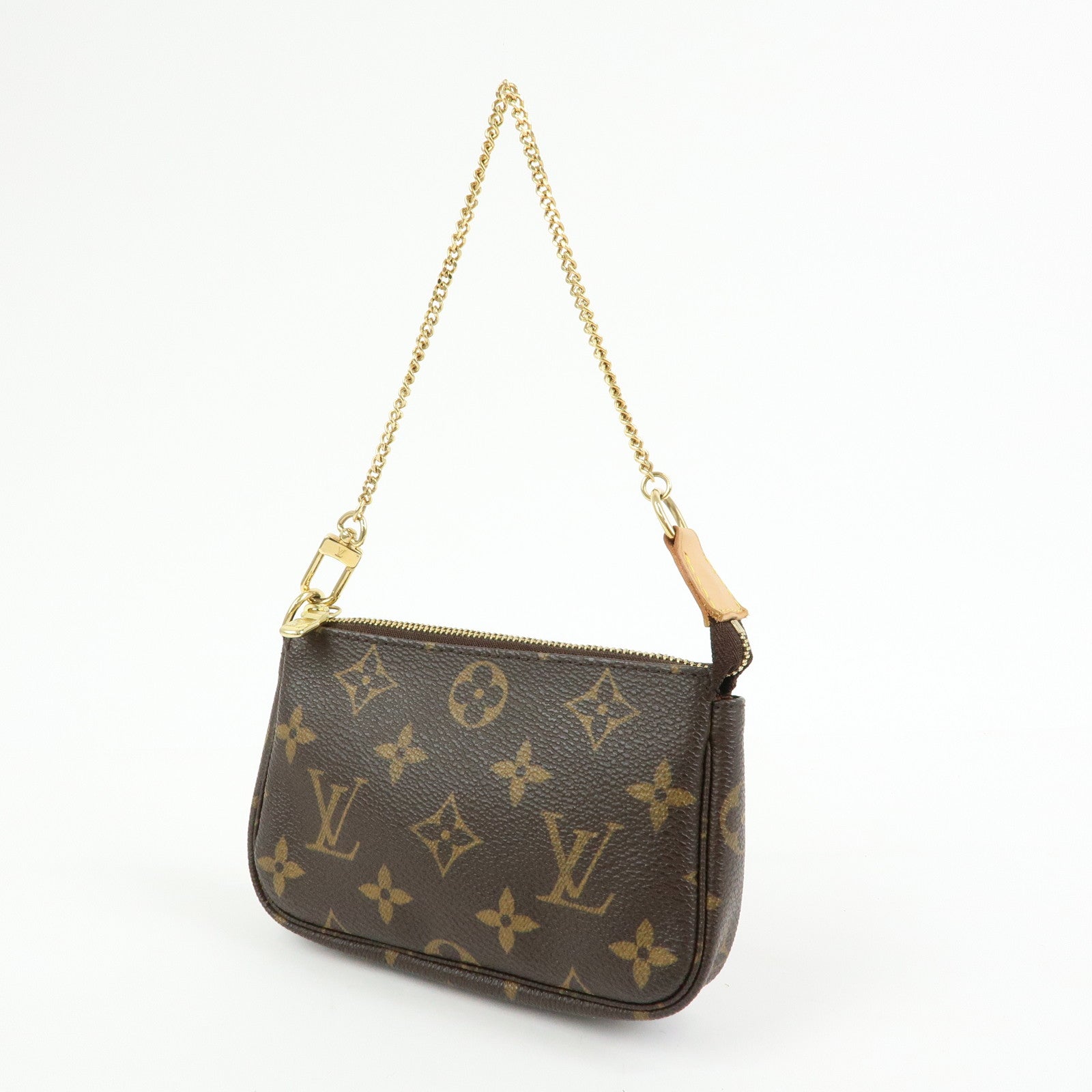 Louis Vuitton Monogram Mini Pochette Accessoires Hand Bag M58009