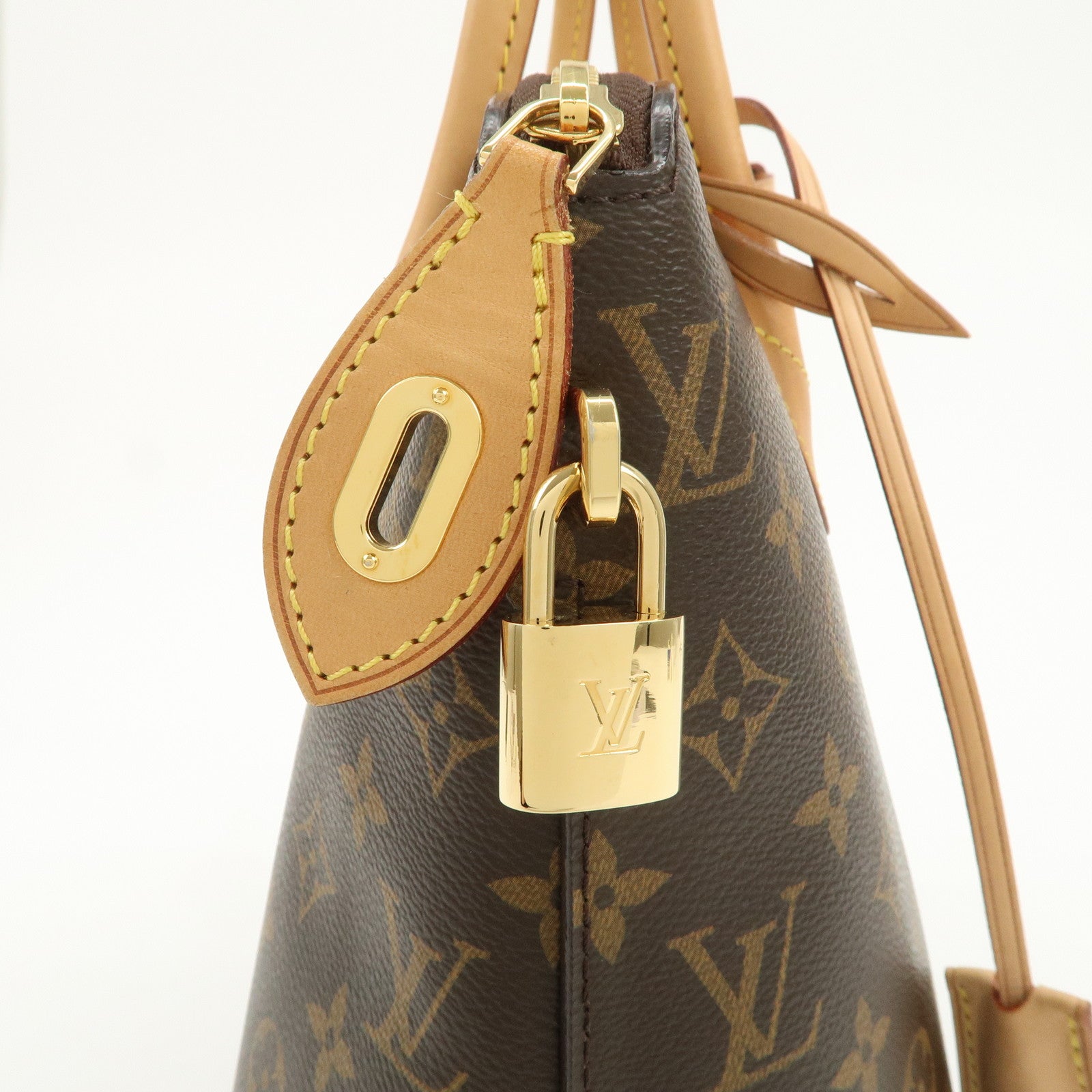 Louis Vuitton Monogram Leather Lockit PM Hand Bag Brown M40613