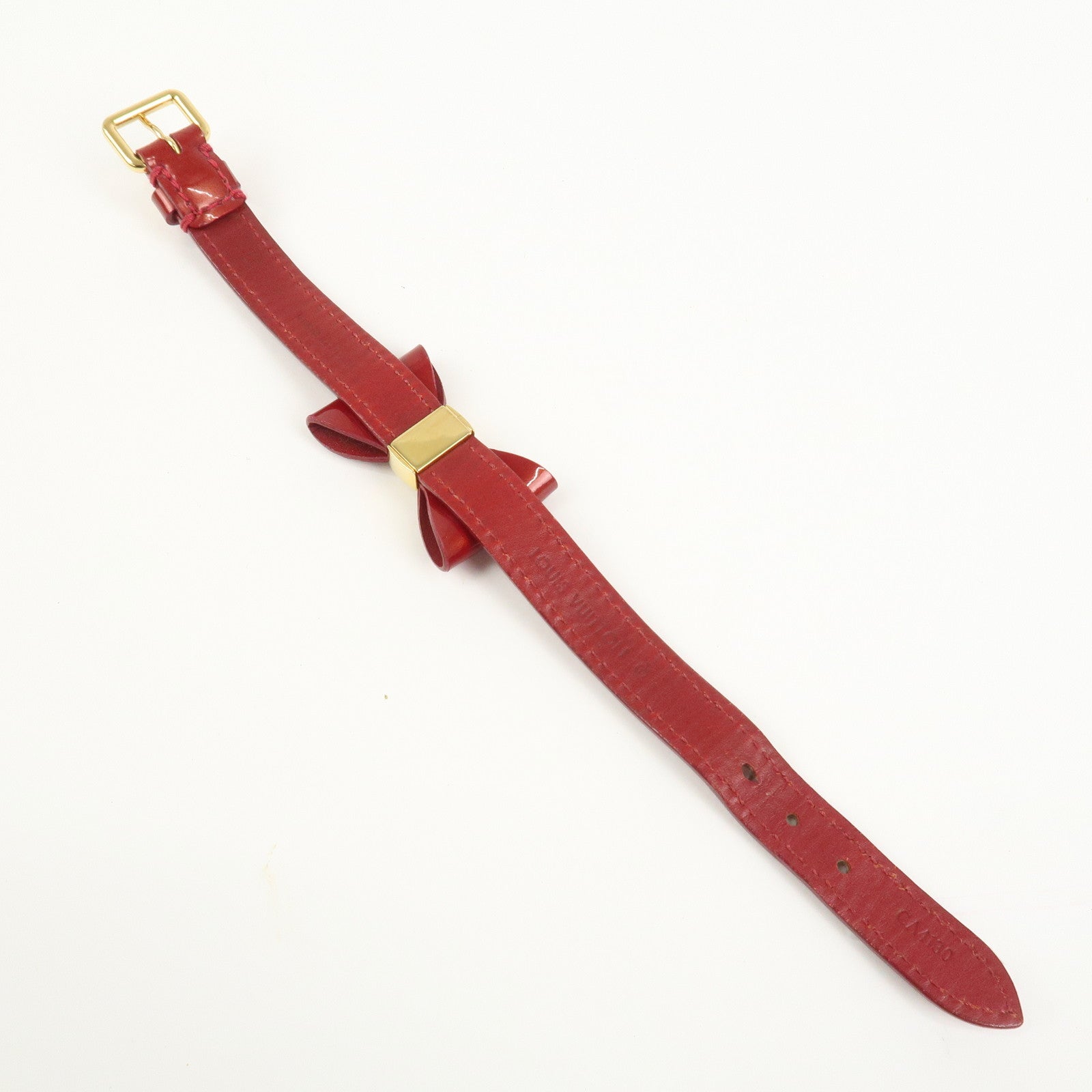 Louis Vuitton Monogram Vernis Bracelet Favorite Red M6618F