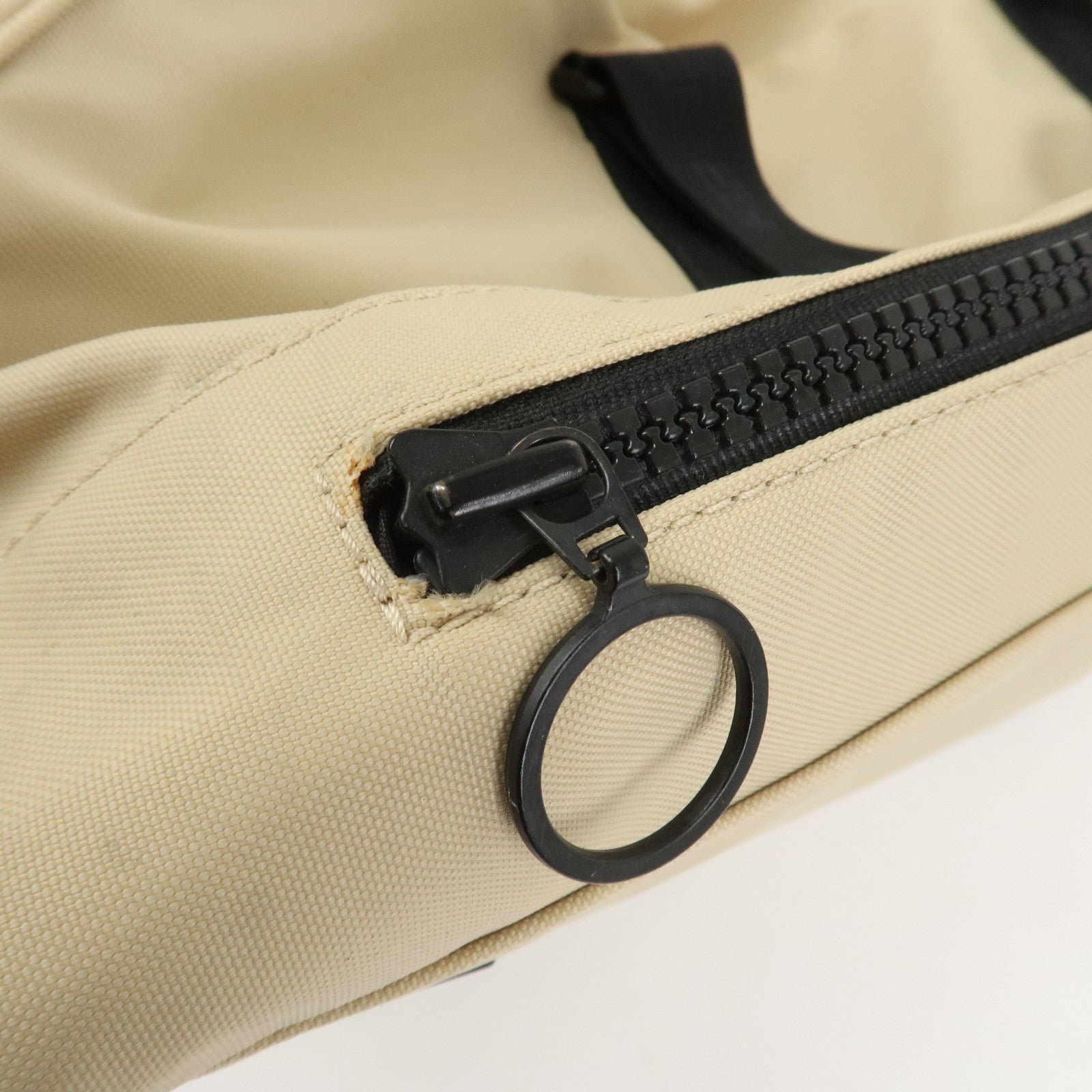 CHANEL Sports Line Nylon Boston Bag Travel Bag Beige Black A19976