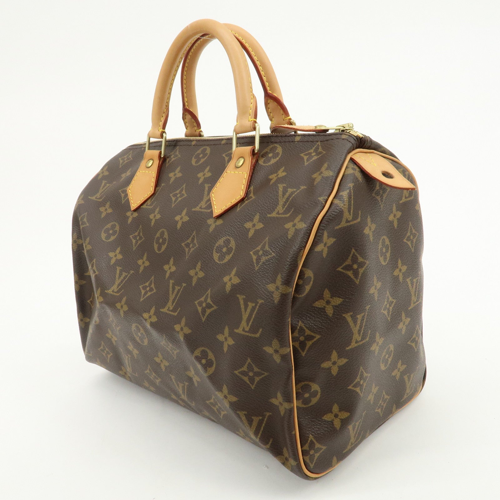 Louis Vuitton Monogram Speedy 30 Boston Bag Hand Bag Brown M41526