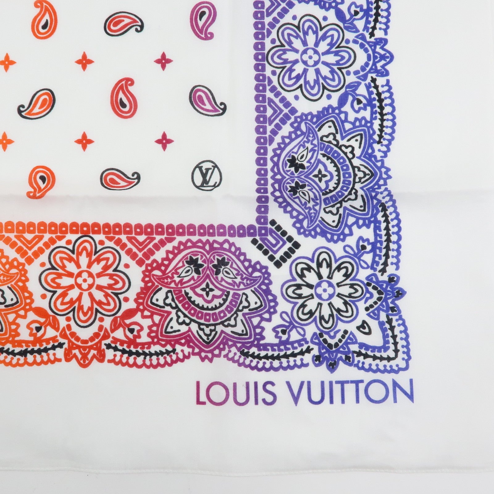 Louis Vuitton Cotton100% FRAGMENT DESIGN Scarf Bandana M73745