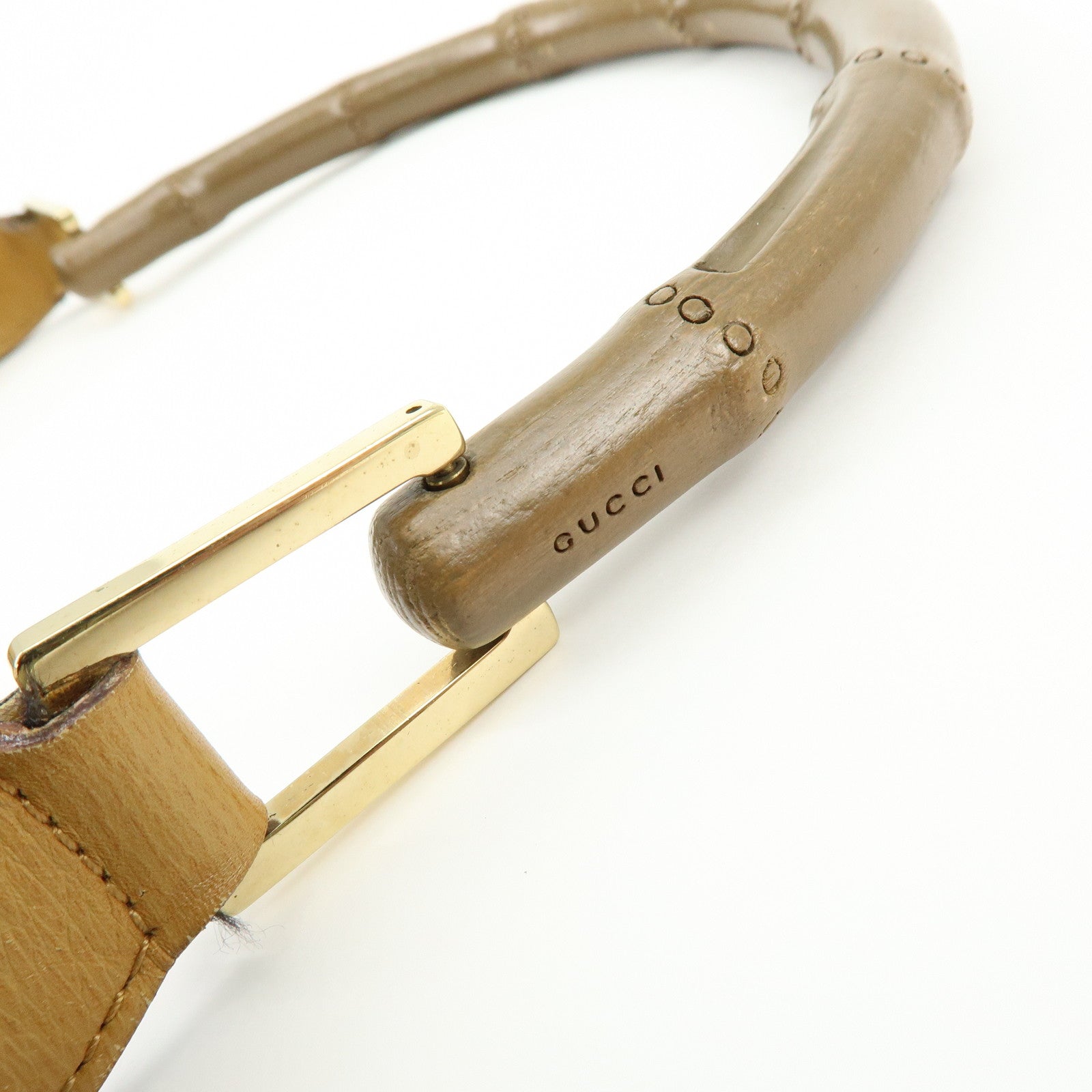 GUCCI Bamboo Jackie Leather Shoulder Hand Bag Brown 001.4060.002058