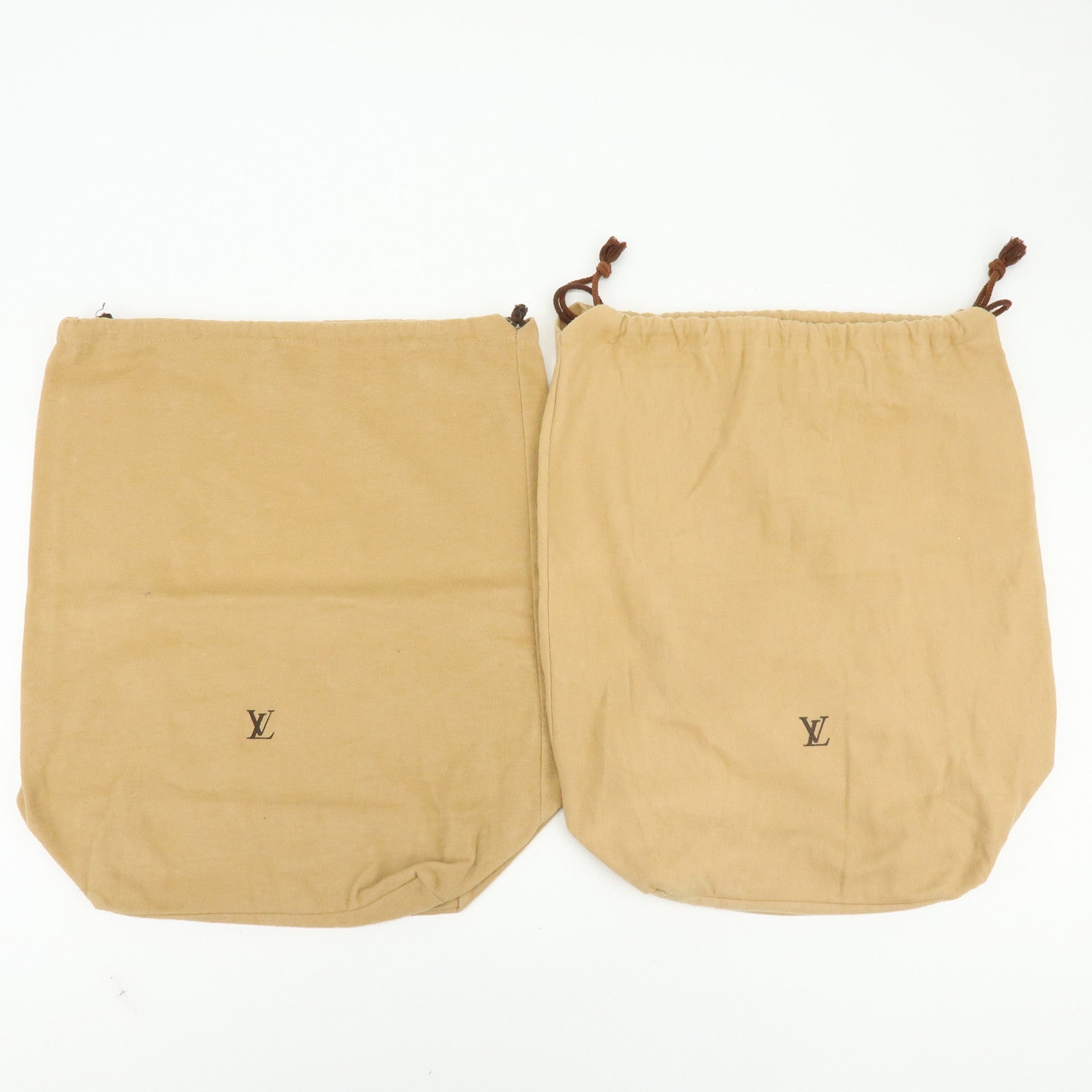 Louis Vuitton Set of 12 Dust Bag Storage Bag Drawstring Style Beige
