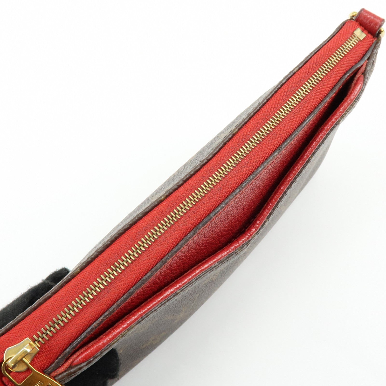 Louis Vuitton Monogram Pallas 2Way Chain Bag Clutch Cerise M41638
