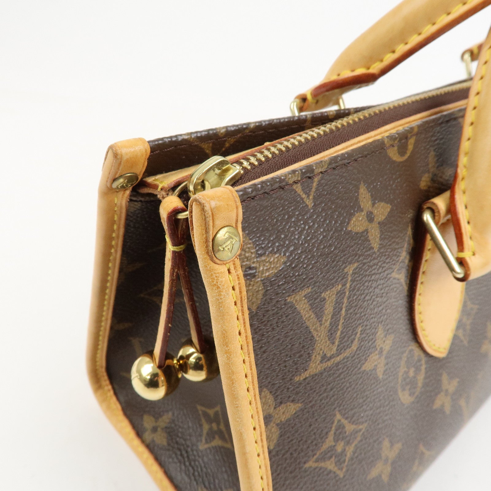 Louis Vuitton Monogram Popincourt Hand Bag Brown M40009