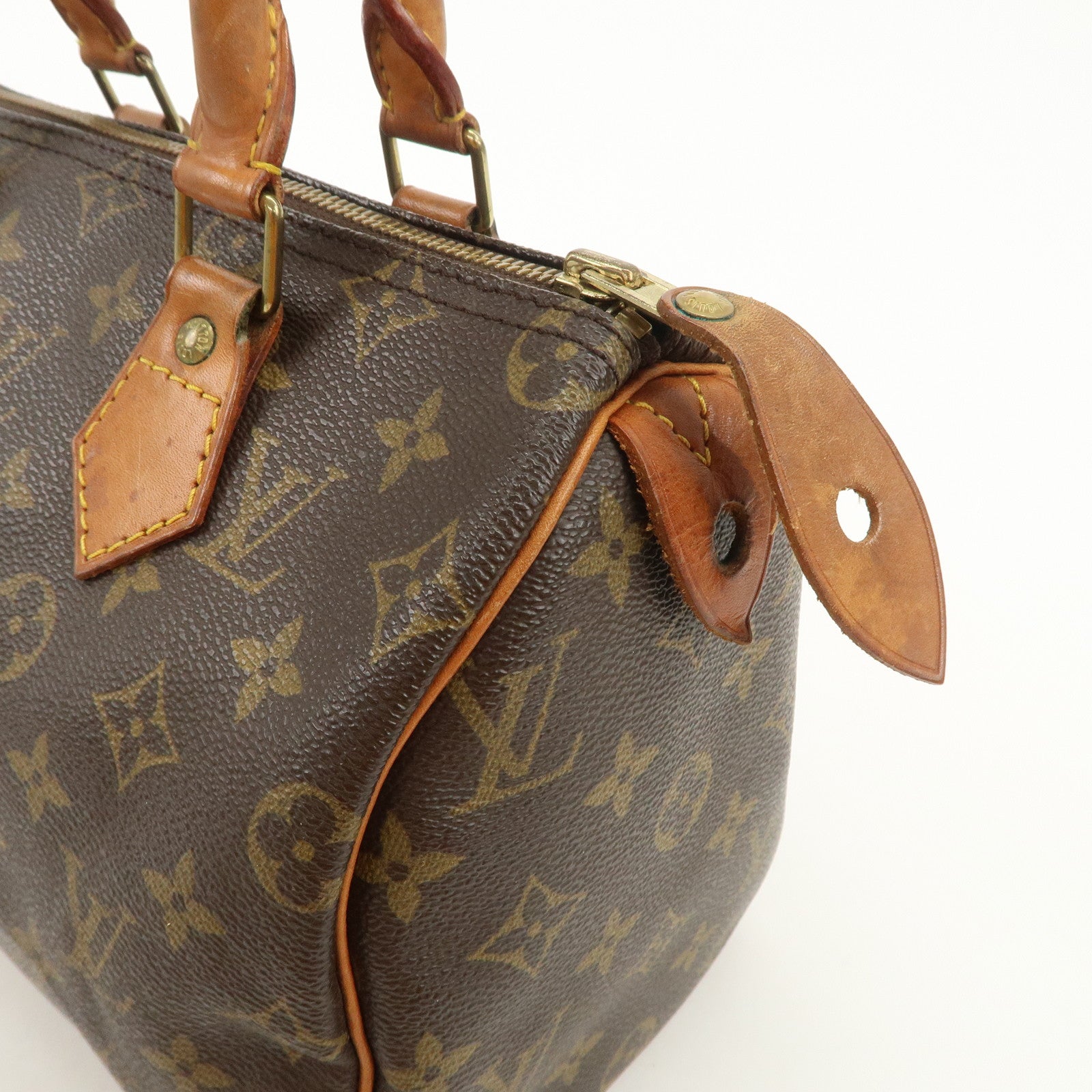 Louis Vuitton Monogram Speedy 25 Boston Bag Hand Bag Brown M41528