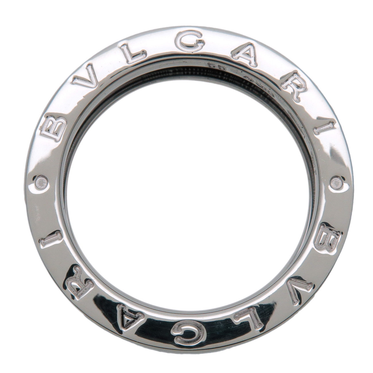 BVLGARI B-Zero1 Save the Children Ring SV925 Black Ceramic #55 US7