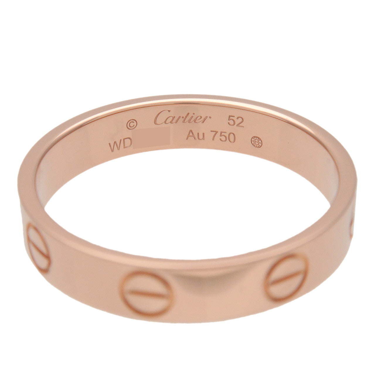 Cartier Mini Love Ring K18 750PG Rose Gold #52 US6 EU52 HK13