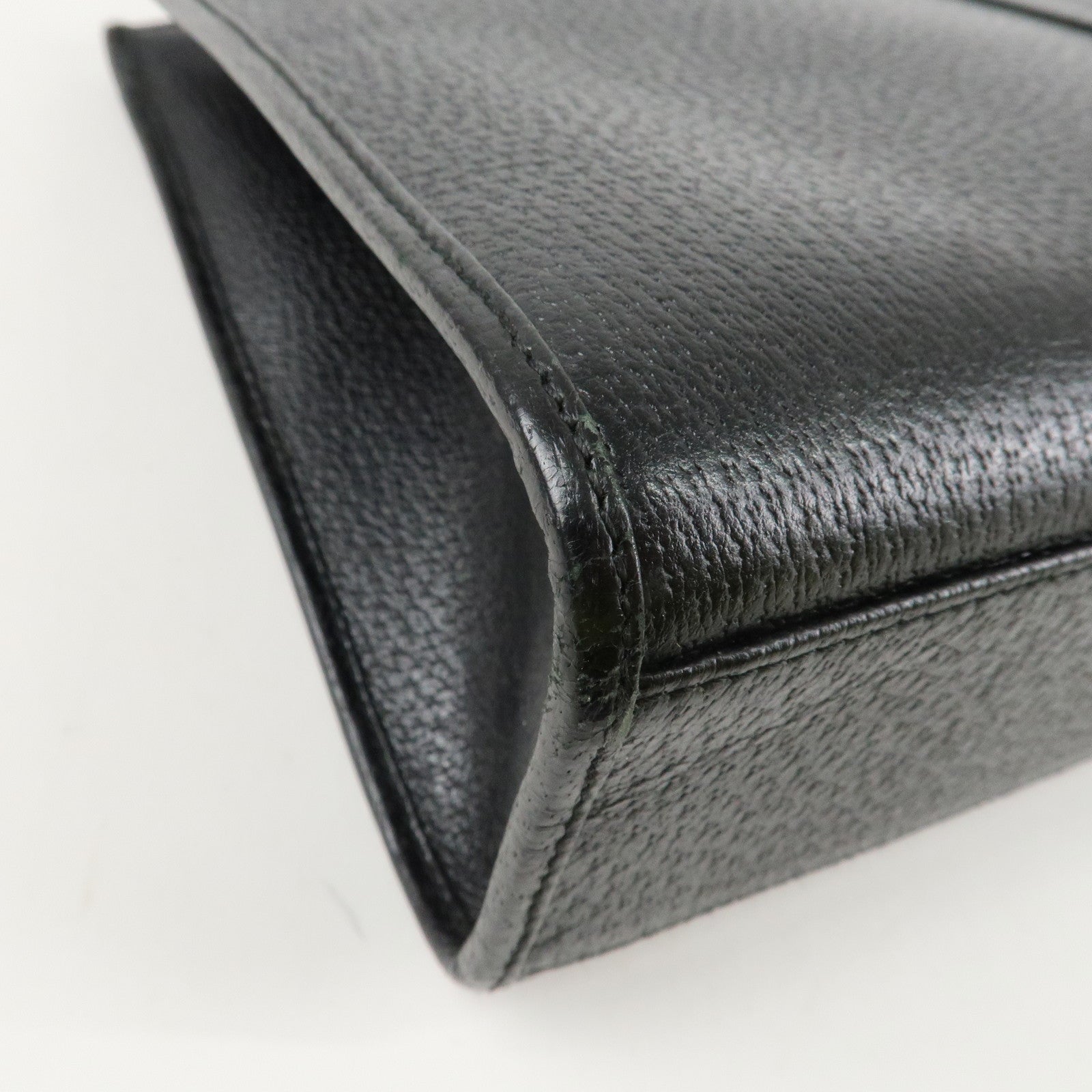 GUCCI Jackie Leather Shoulder bag Tote Bag 002.1073 Black Silver HDW Used